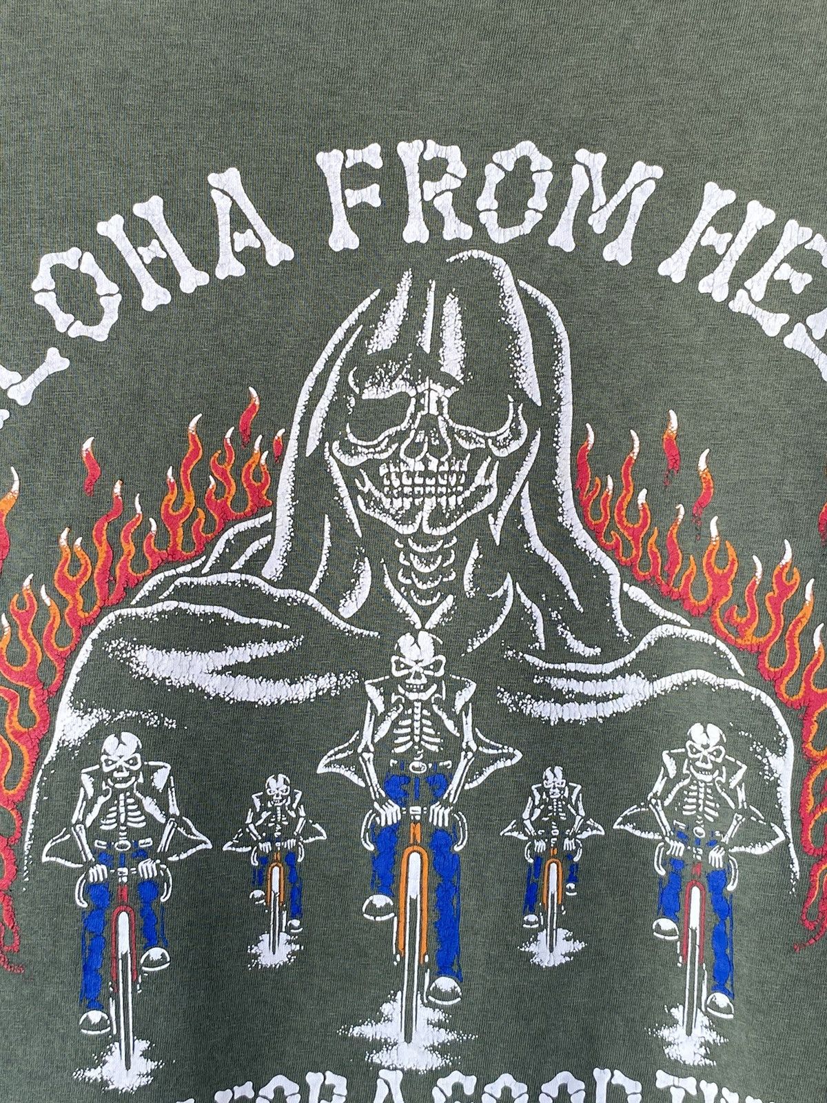 Band Tees Rare Vintage Glory Bound Aloha Skull Band Tees Distressed Size US L / EU 52-54 / 3 - 7 Thumbnail