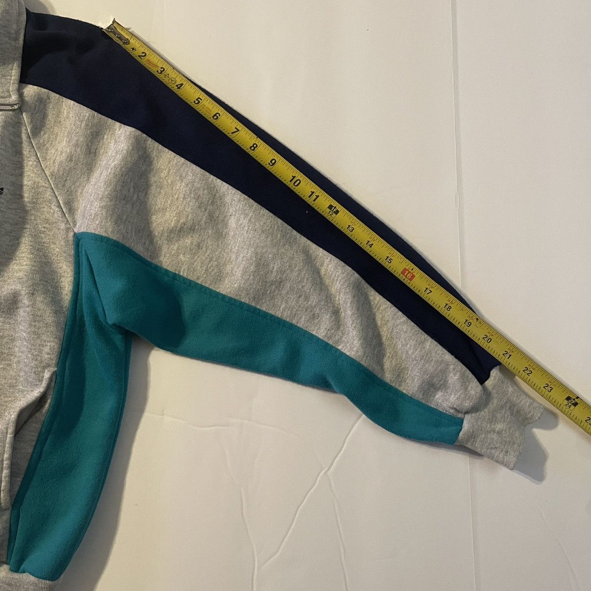 Adidas Vintage adidas Track Jacket Gray/Teal/Navy Trefoil Size US M / EU 48-50 / 2 - 8 Thumbnail