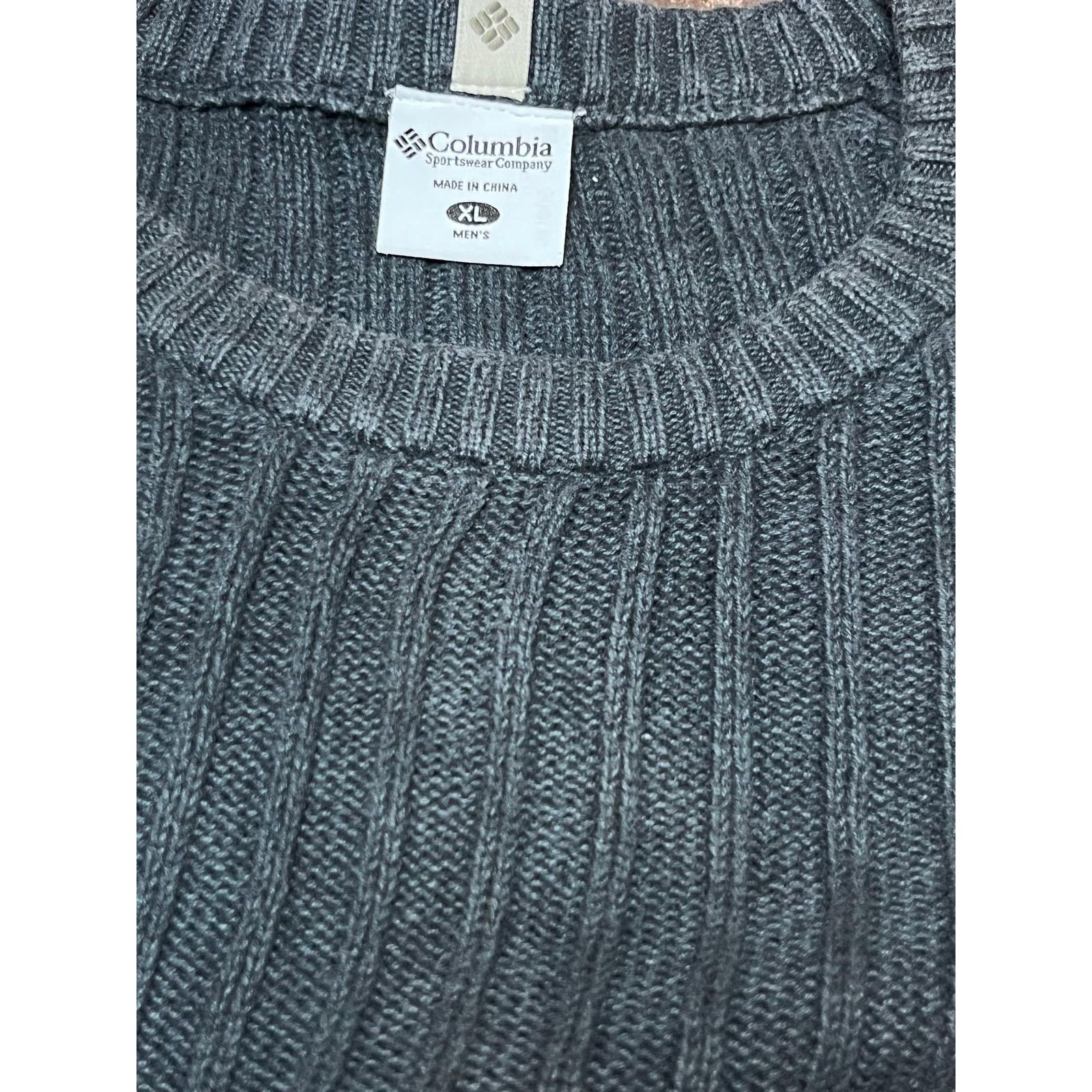 Columbia 🧵 Columbia Knit Crewneck Sweater – Charcoal Gray Size XL Size XL / US 12-14 / IT 48-50 - 3 Thumbnail