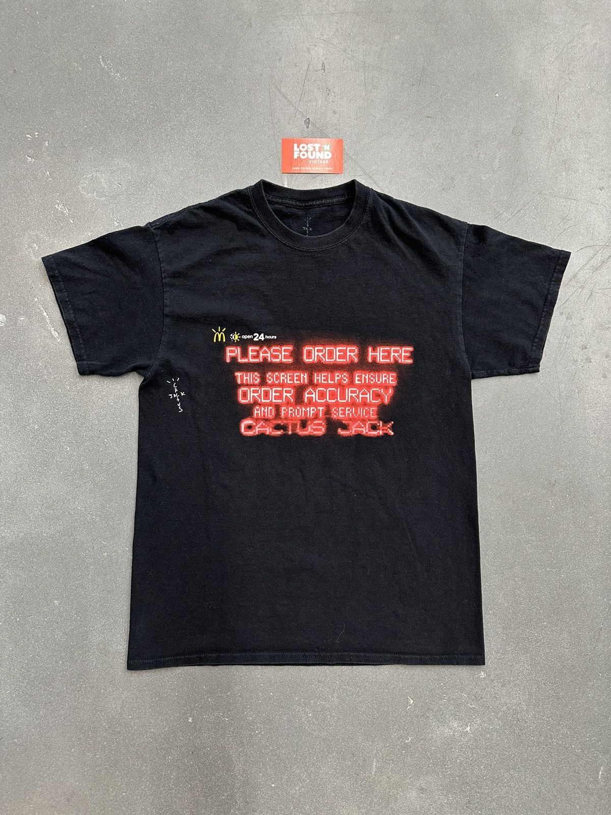 Travis Scott FW20 Travis Scott McDonald’s Order Here Cactus Jack Tee Size US S / EU 44-46 / 1 - 1 Thumbnail