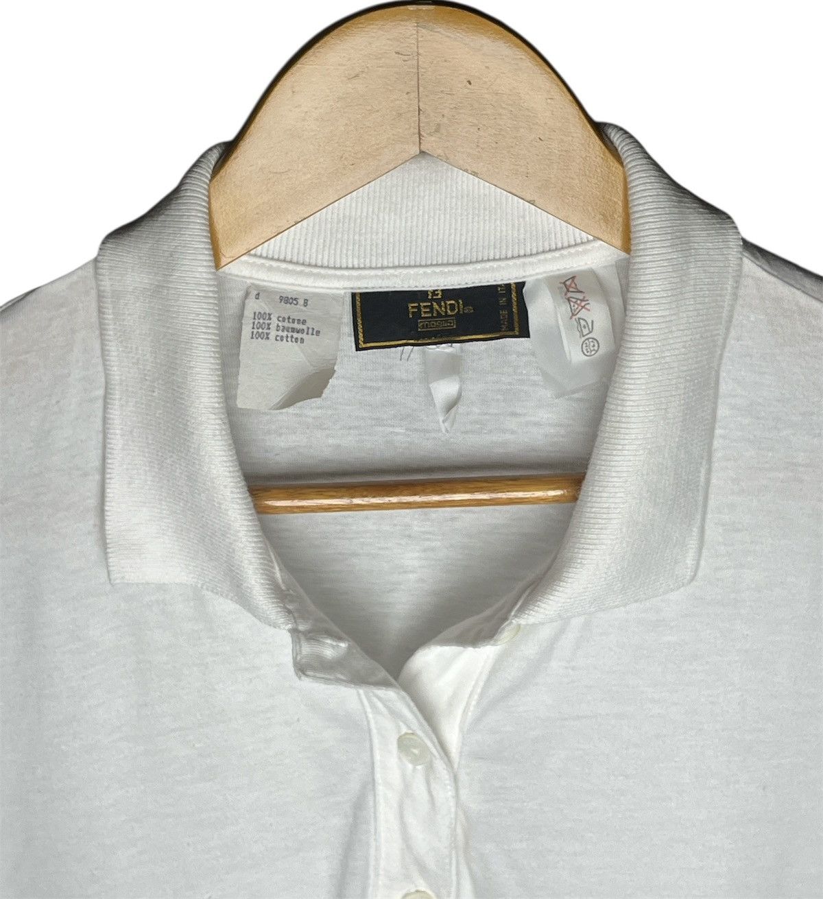 Fendi Vintage Fendi Polo Shirt Embroidery Logo Size US M / EU 48-50 / 2 - 8 Thumbnail