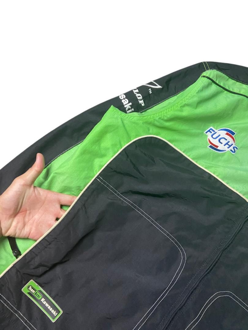 Japanese Brand Vintage MOTOGP x KAWASAKI Racing Jacket (135) Size US L / EU 52-54 / 3 - 8 Thumbnail