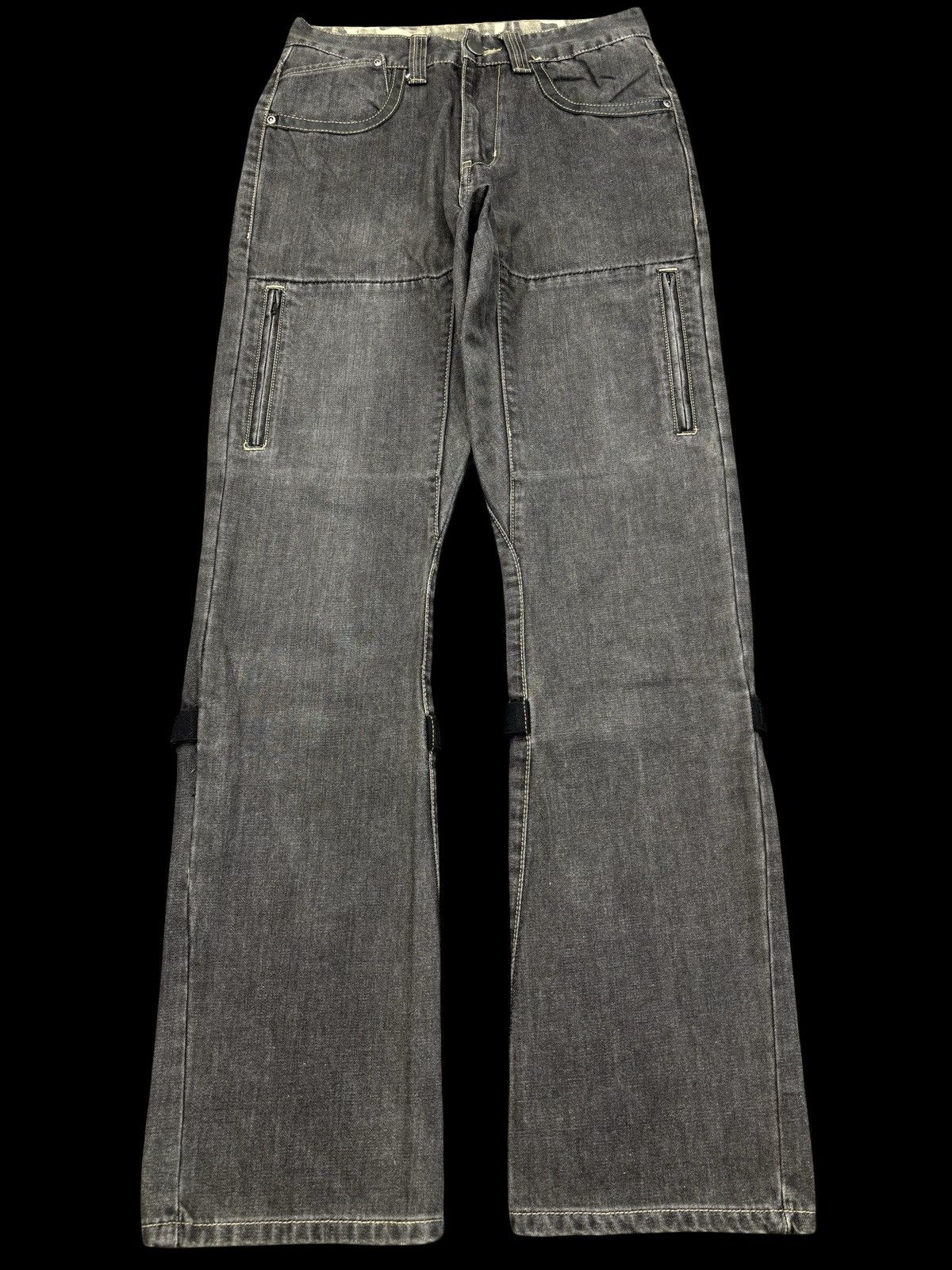 Japanese Brand 💥Biker Denim💥Greddy Multipockets Biker Denim F717 Size US 27 - 2 Thumbnail