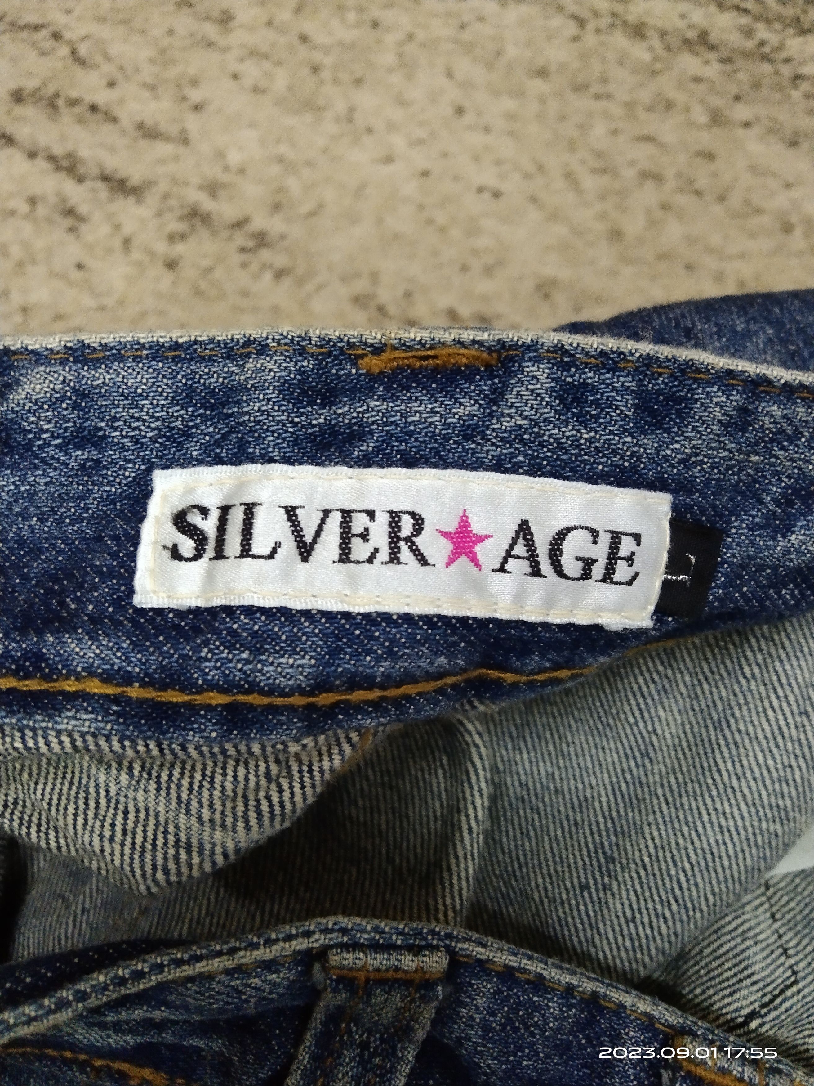 Japanese Brand FLARE SICK PACTHWORK SILVER AGE DENIM PANTS Size US 31 - 10 Thumbnail