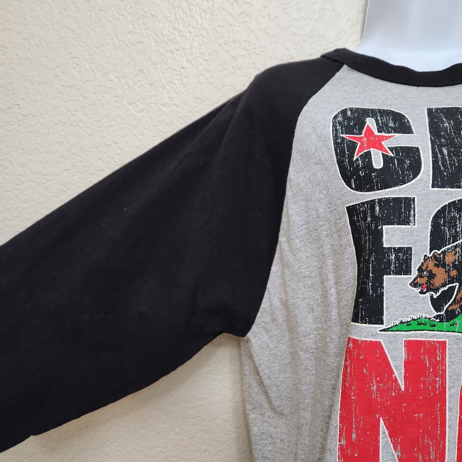 Other Alstyle Black Gray California Republic Graphic T Shirt Large Size US L / EU 52-54 / 3 - 2 Thumbnail