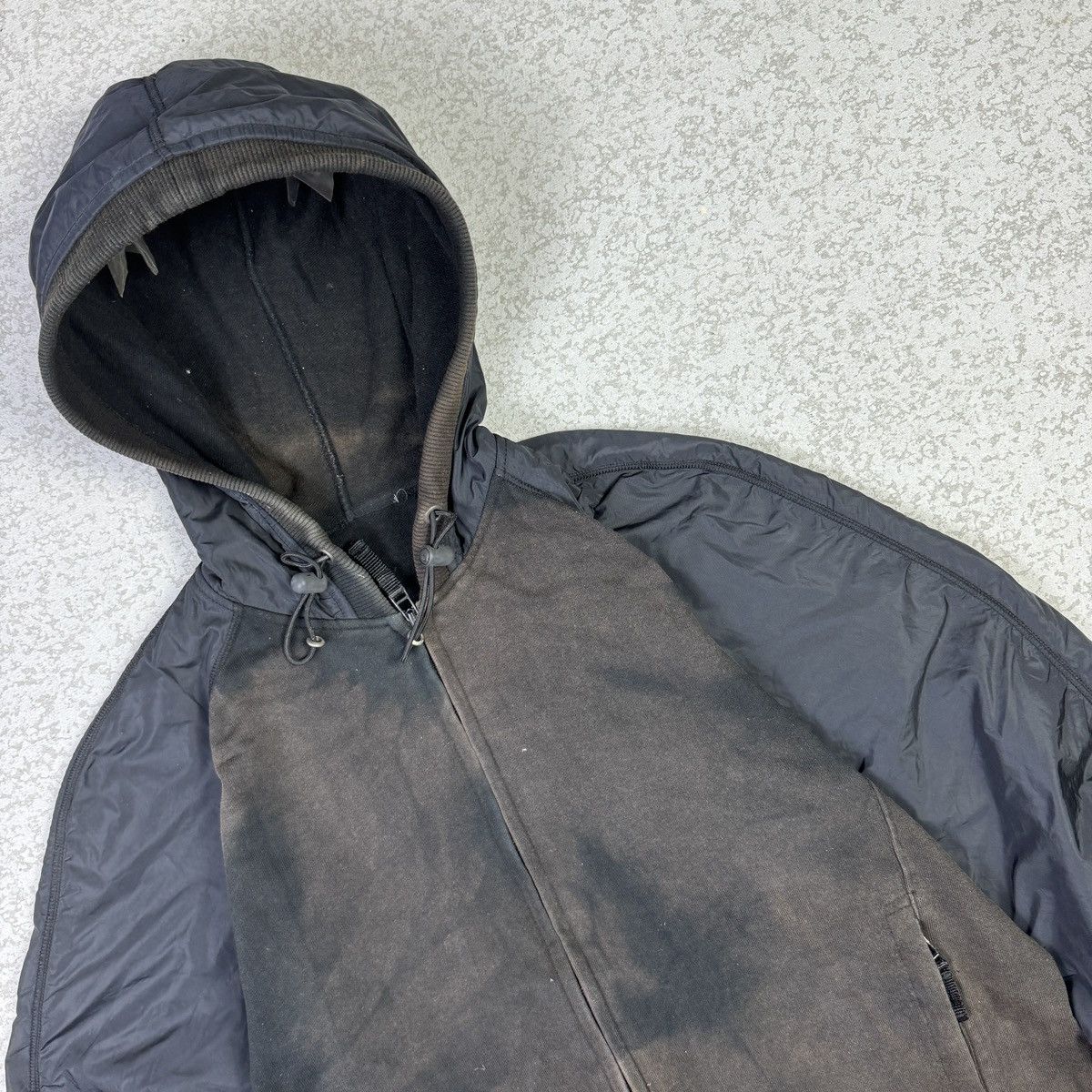 Issey Miyake 1990 Issey Miyake - Faded Hoodie Jacket Size US M / EU 48-50 / 2 - 2 Thumbnail