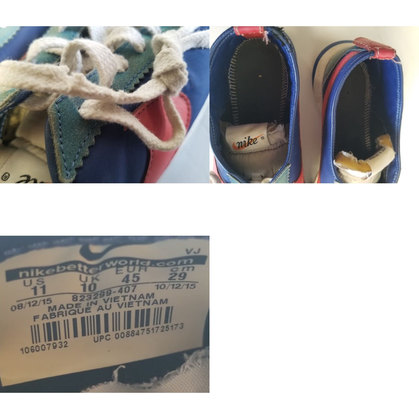 Nike Nike Roshe Cortez NM Royal Blue 823299-407 Men Size 11 See Pics No INSOLES Size ONE SIZE - 10 Thumbnail