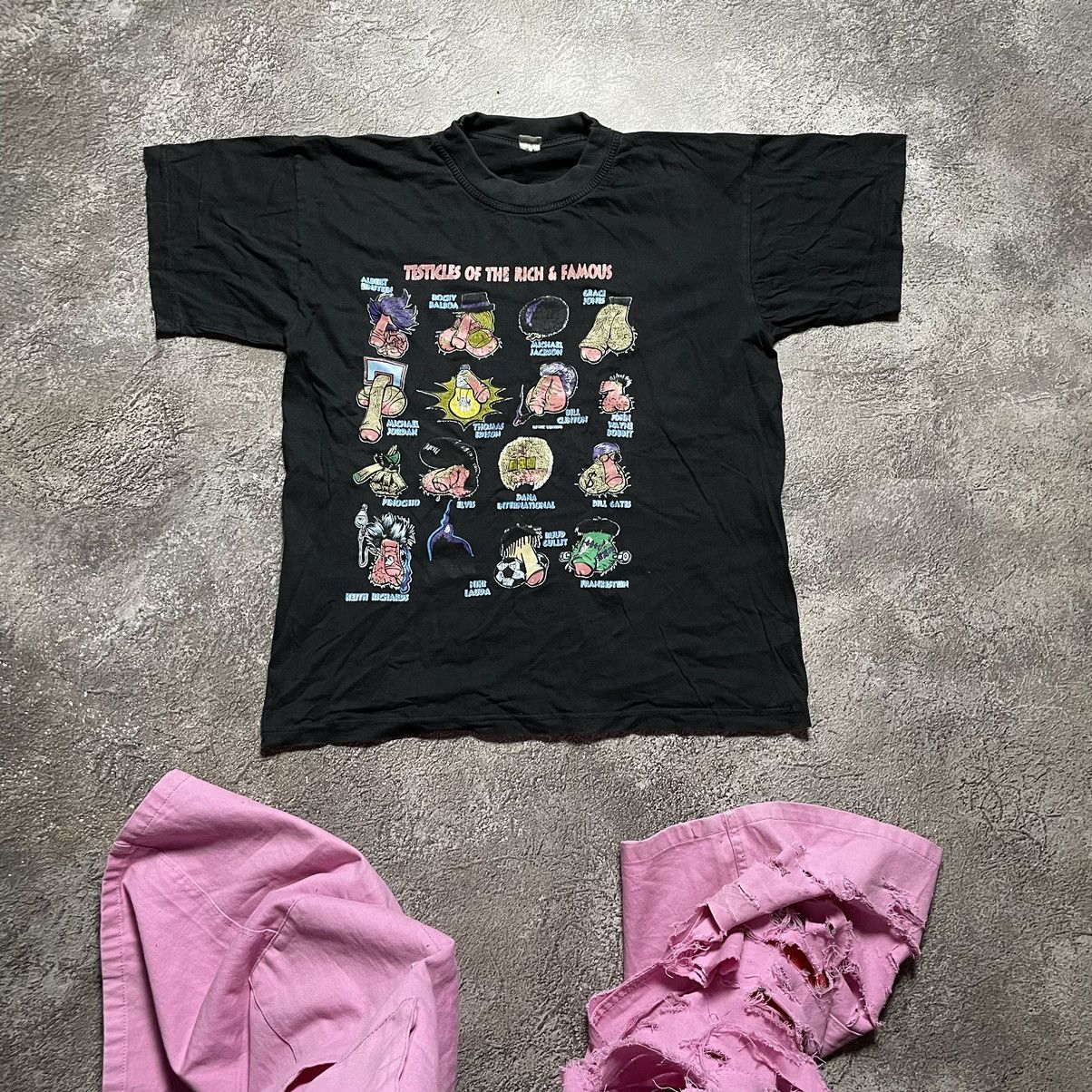 Vintage Vintage Y2K Graphic Tee Adult Humor Funny Slogan Streetwear Size US M / EU 48-50 / 2 - 1 Thumbnail