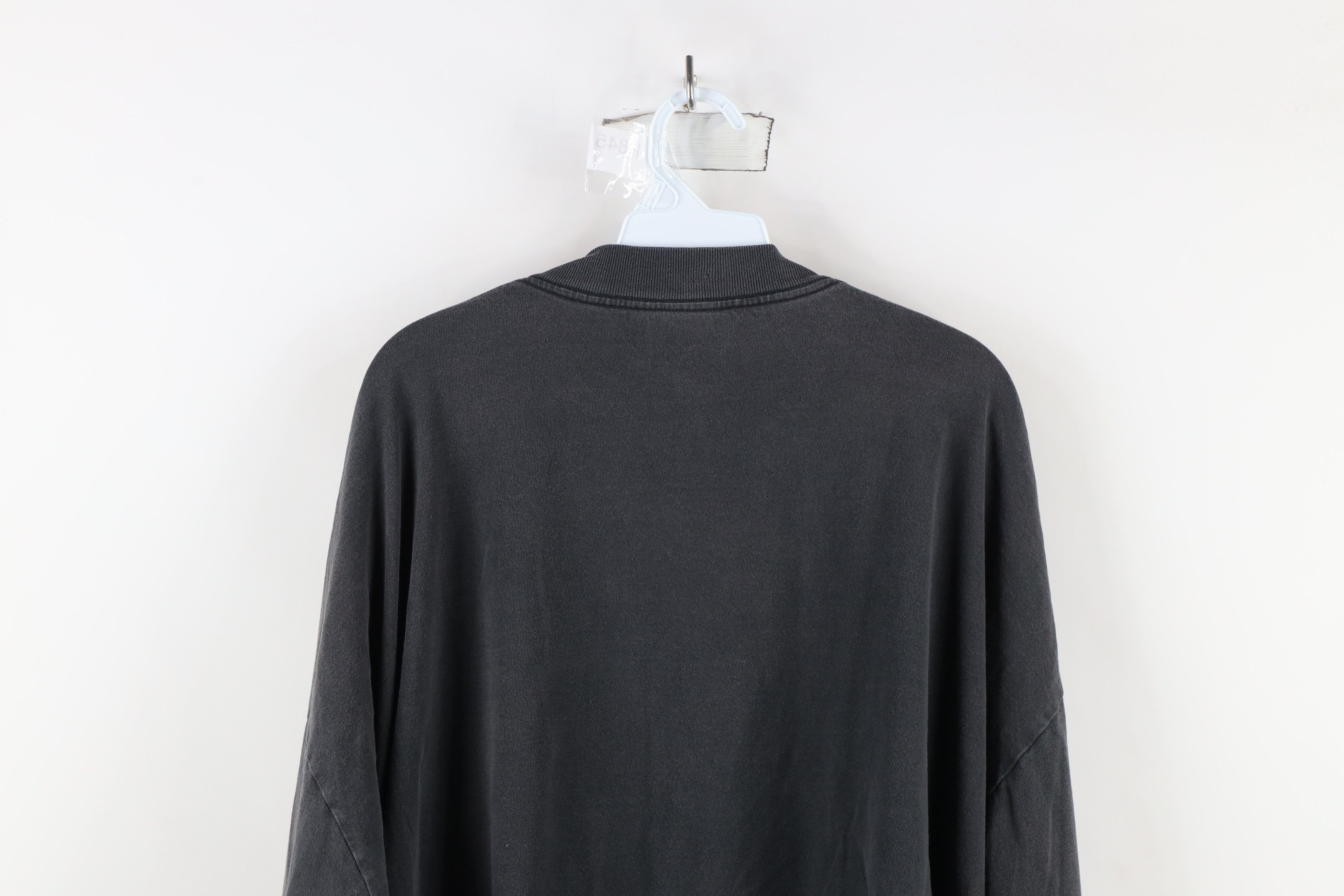 Vintage Vintage 90s Union Made Long Sleeve T-Shirt Gray USA Cotton Size US XXL / EU 58 / 5 - 11 Thumbnail