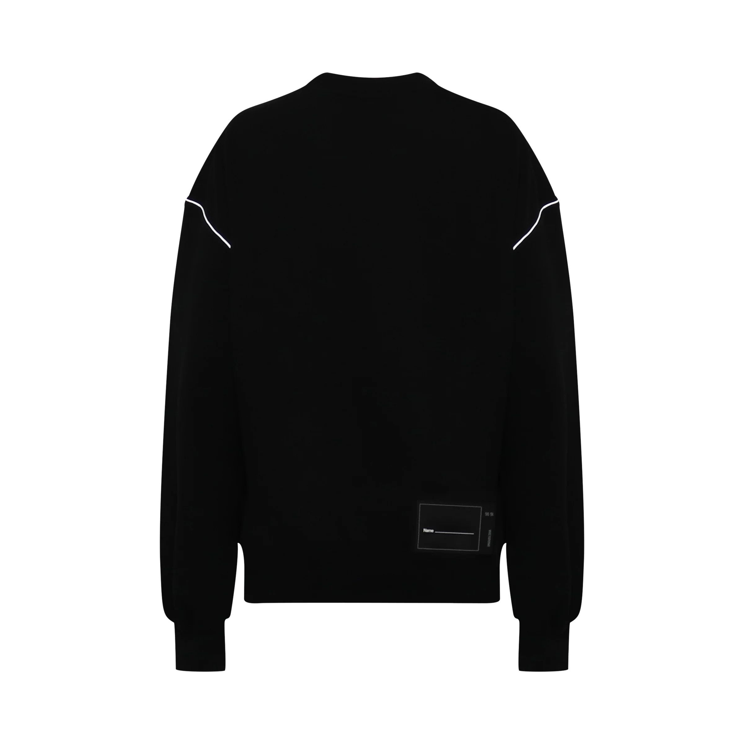 WE11DONE o1mris0824 Reflective Pullover in Black Size US S / EU 44-46 / 1 - 4 Thumbnail