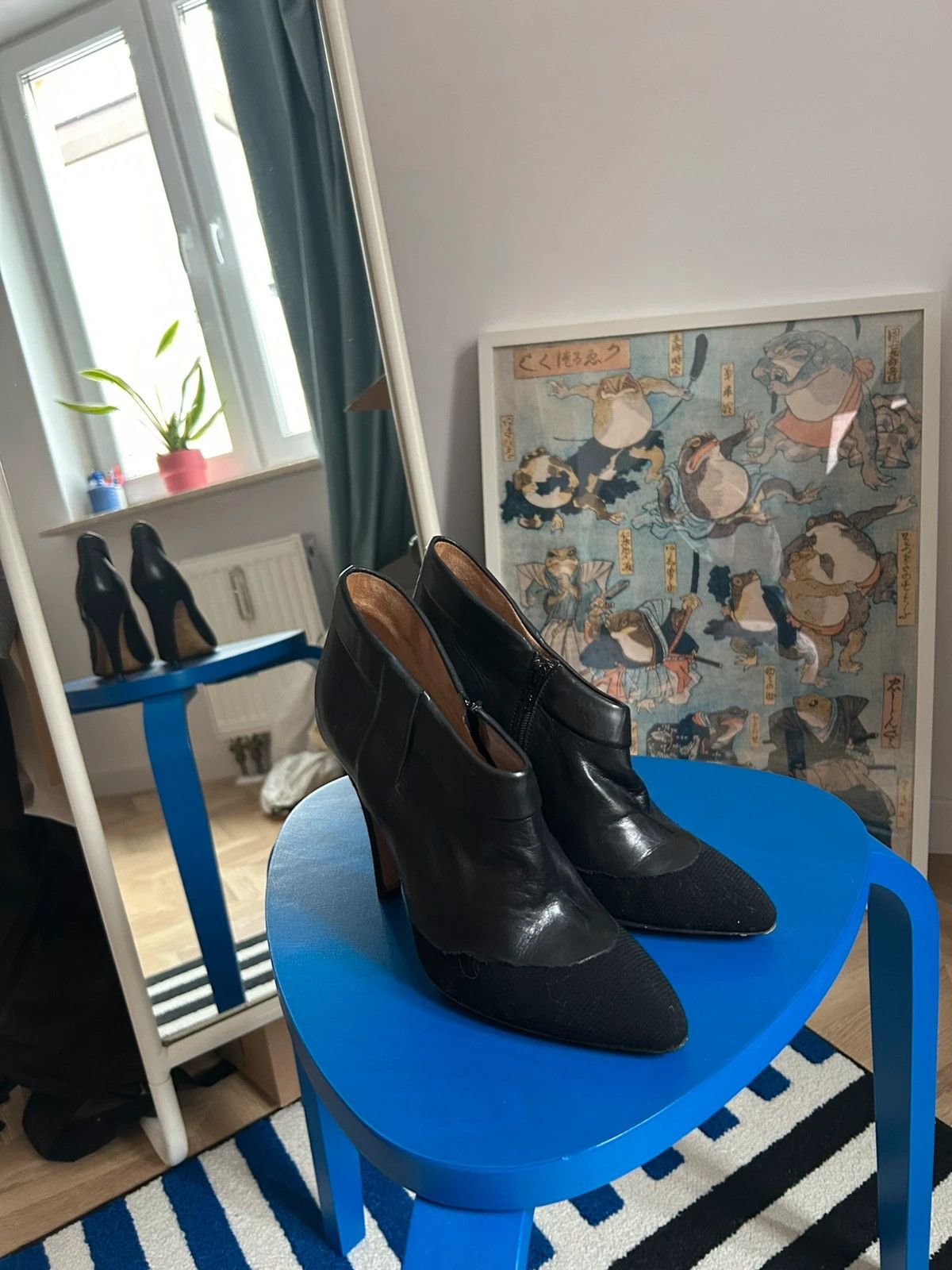Maison Margiela Maison Margiela Leather Suede Heels Size US 7 / IT 37 - 3 Thumbnail