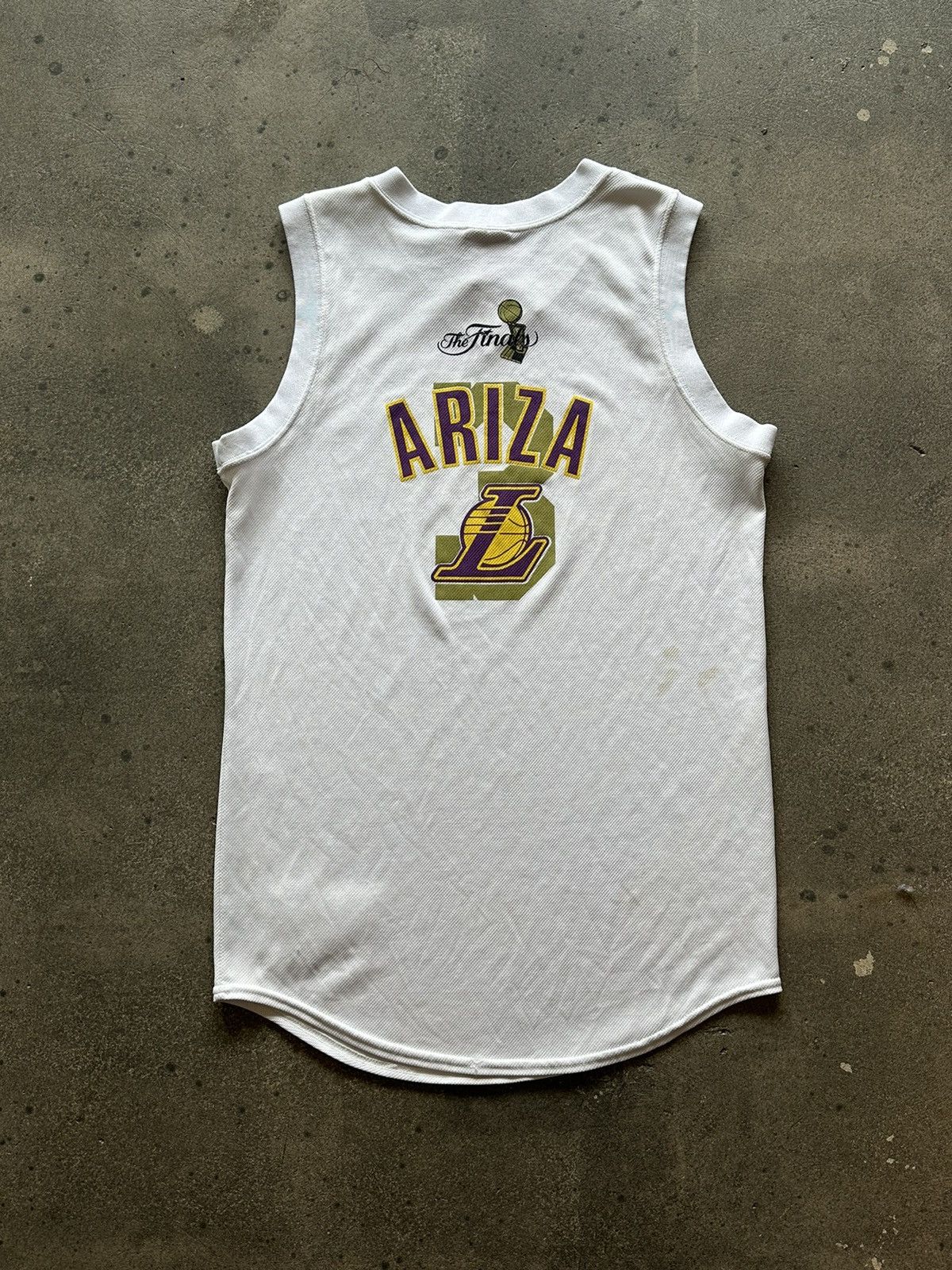 NBA White and gold 2009 NBA Finals Lakers Ariza jersey Size US L / EU 52-54 / 3 - 5 Thumbnail