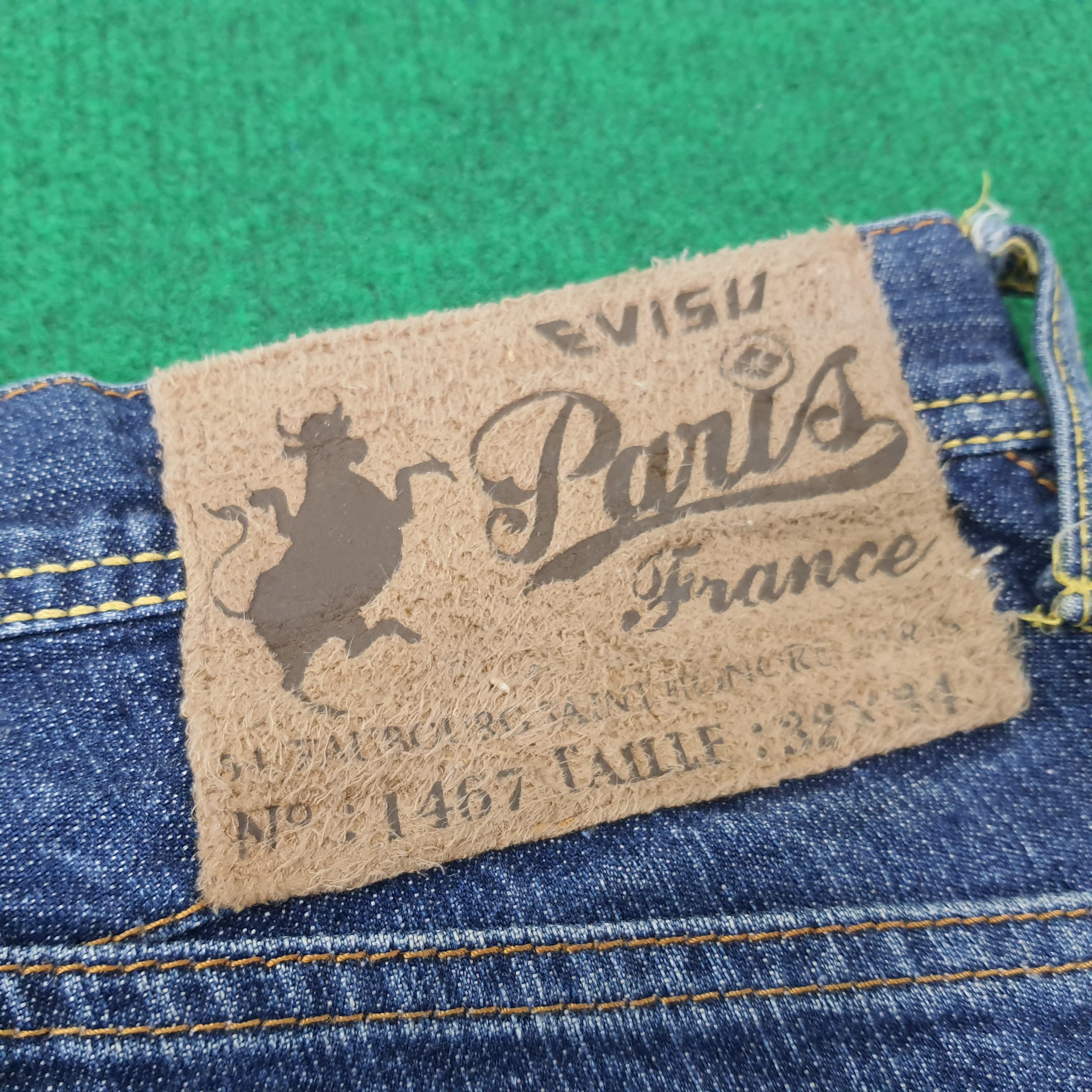 Evisu Vintage Evisu Paris France Custom Daicock Jeans Size US 31 - 4 Thumbnail