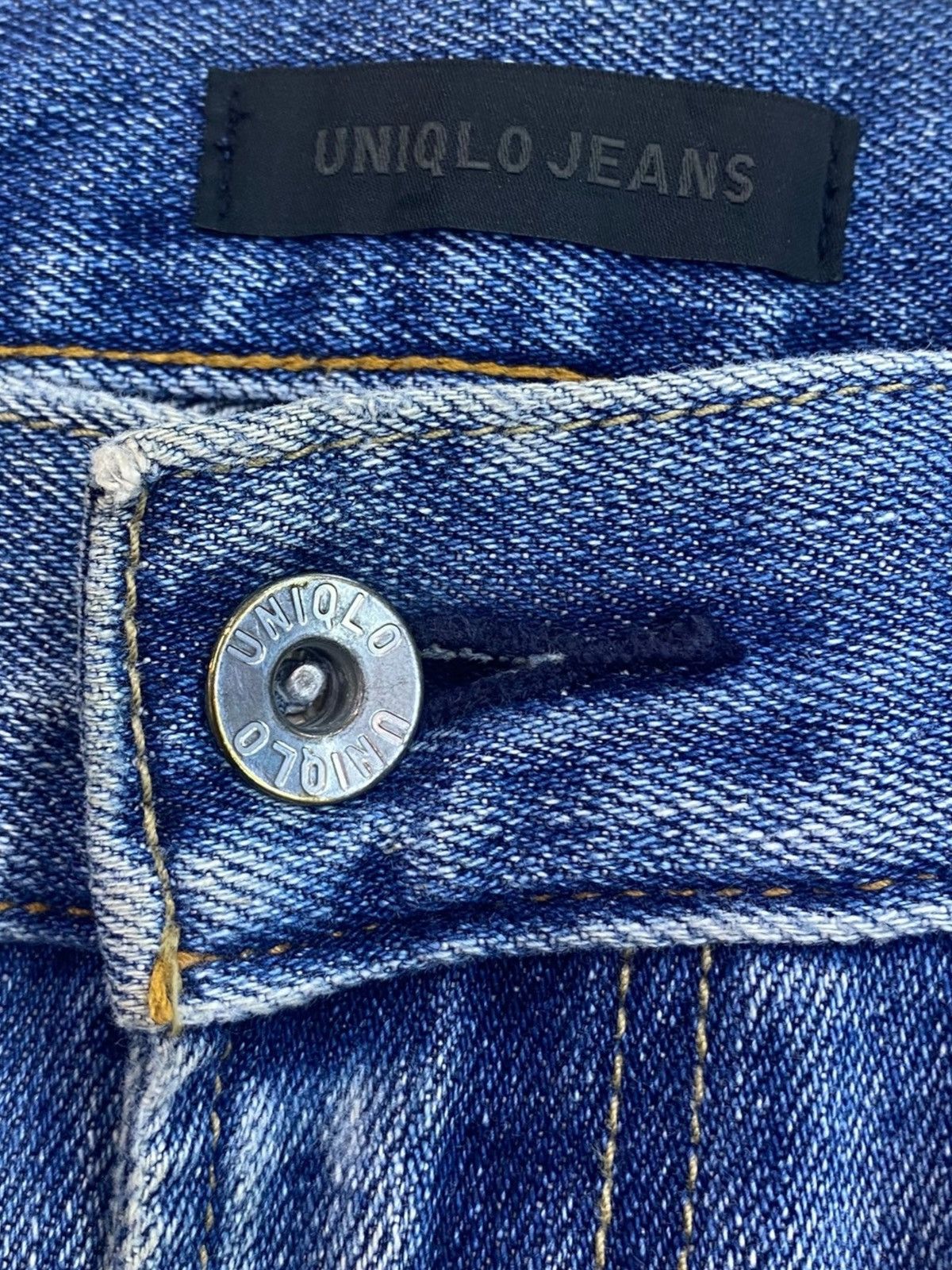 Uniqlo Uniqlo Dirty Blue Faded Wash Style Ripped Jeans Size US 32 / EU 48 - 10 Thumbnail
