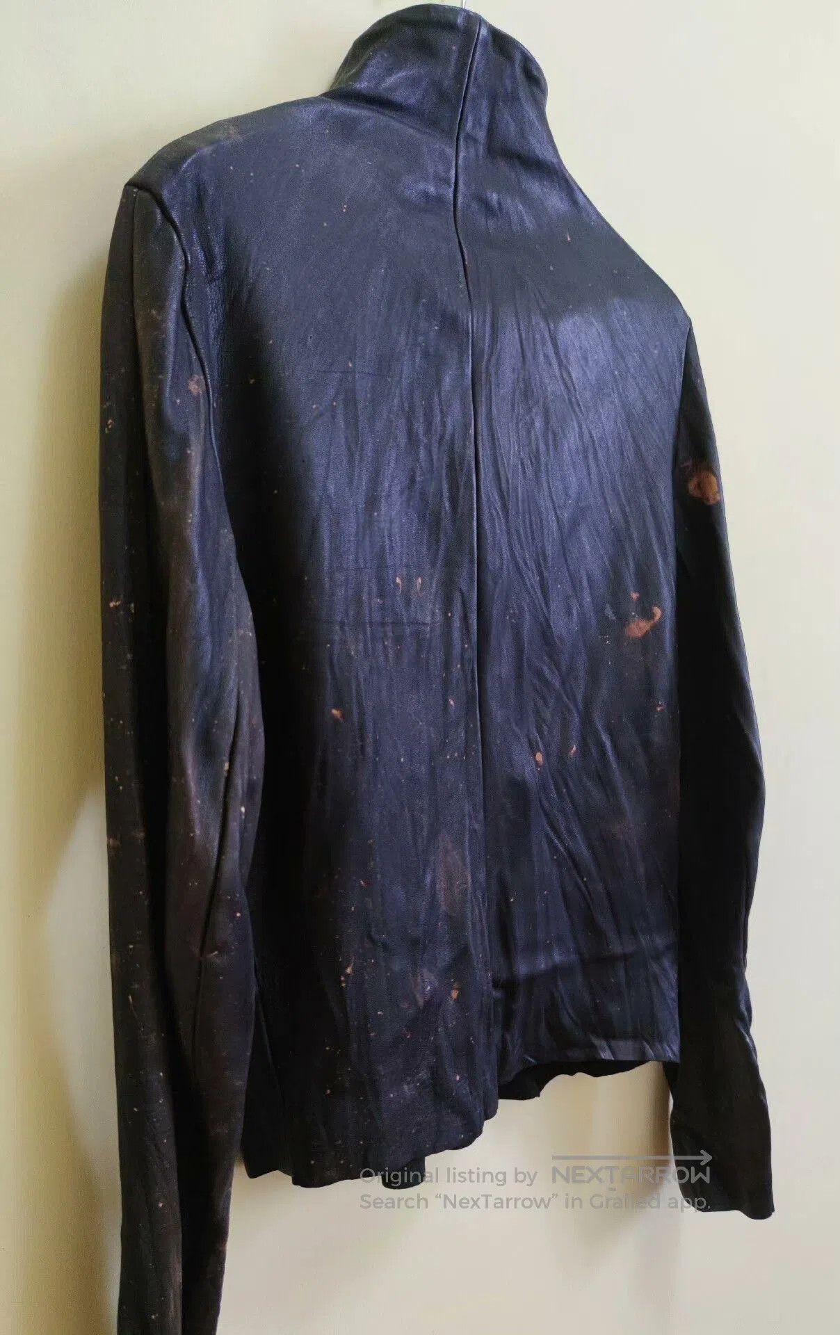 Rick Owens Obscur Vintage Black Leather Jacket. Size US M / EU 48-50 / 2 - 5 Thumbnail