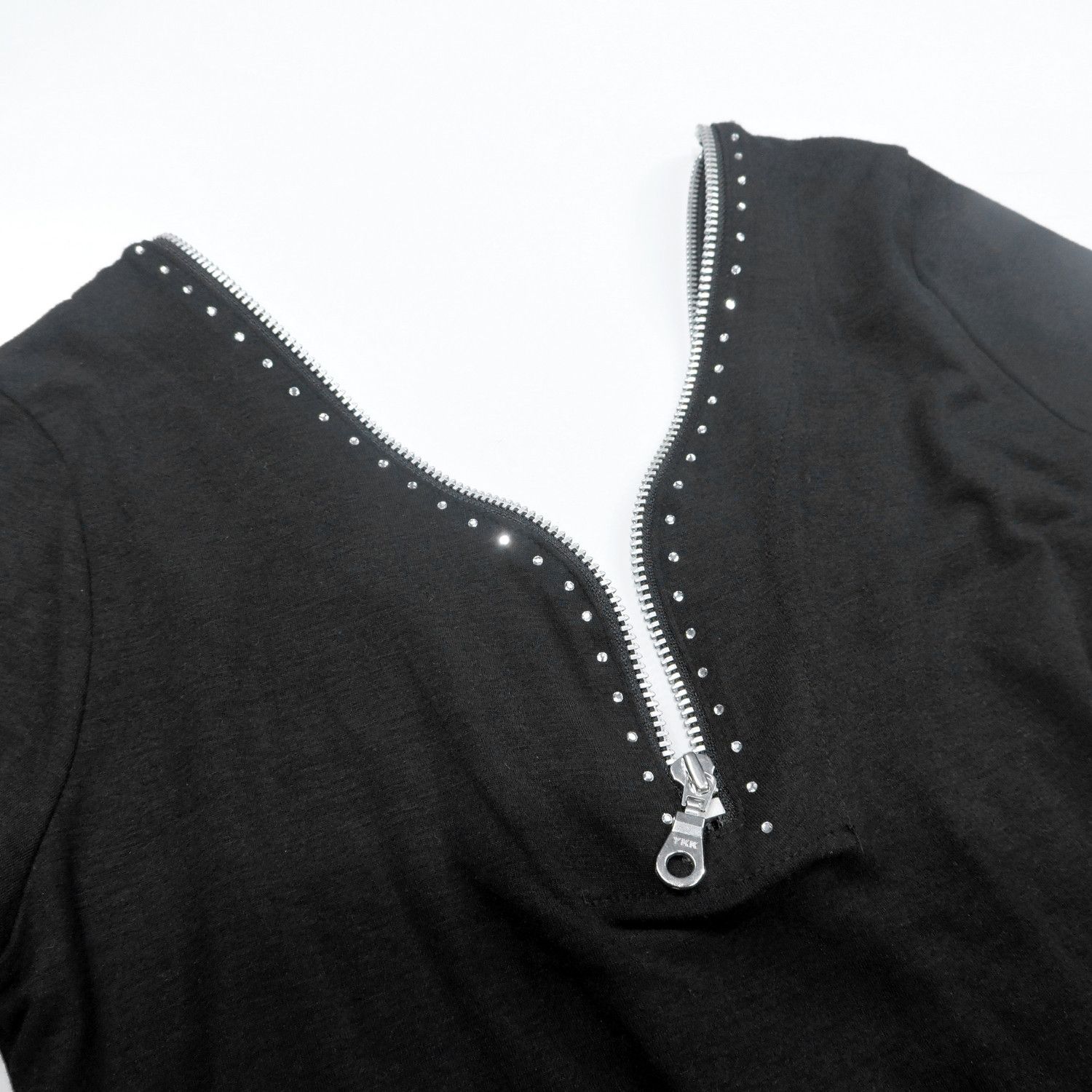 14th Addiction BEATRICE DOUBLE FRONT-BACK ZIP-UP LONG SLEEVED CARDIGAN Size S / US 4 / IT 40 - 9 Thumbnail