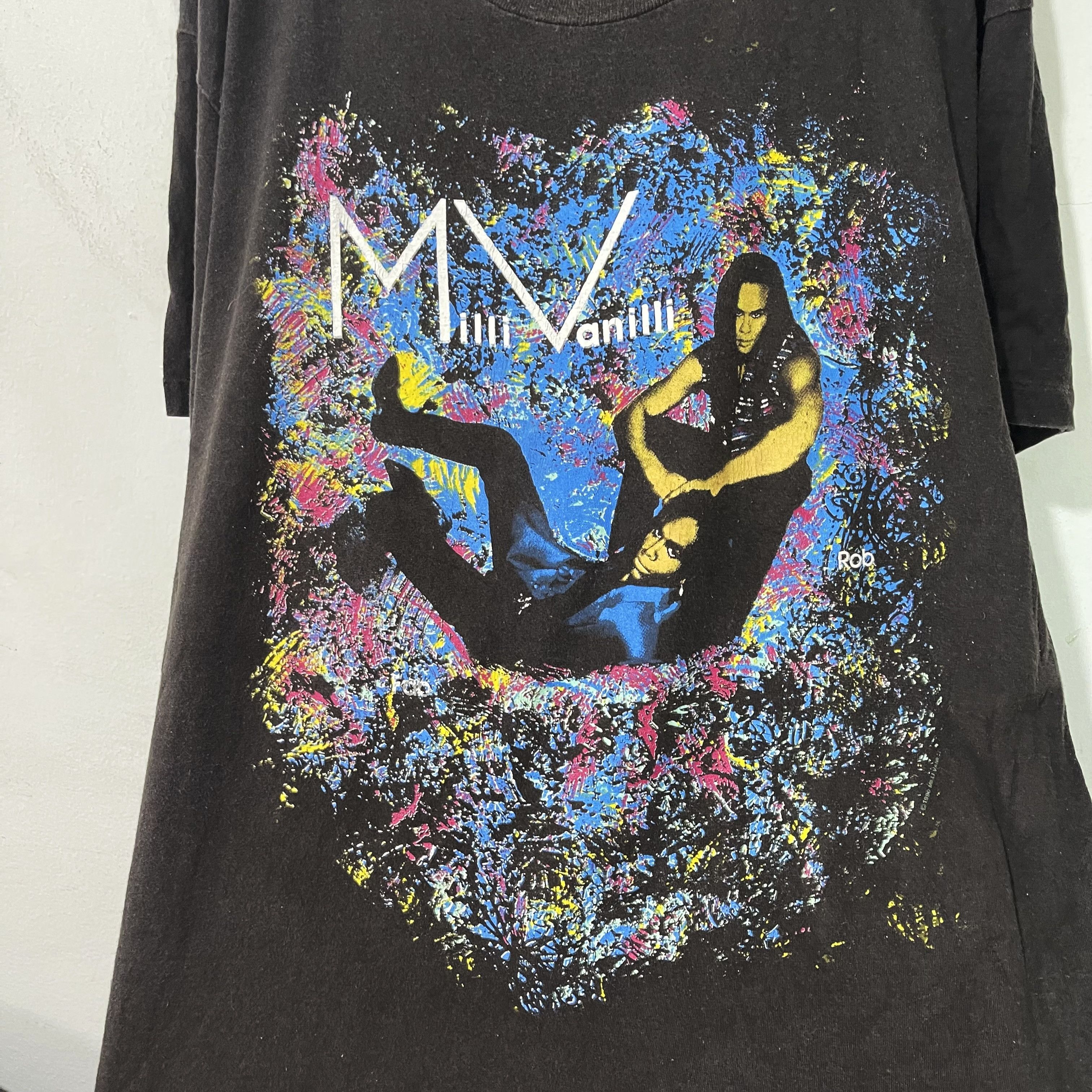 Band Tees Vintage 1990 Milli Vanilli Shirt Size US XL / EU 56 / 4 - 2 Thumbnail