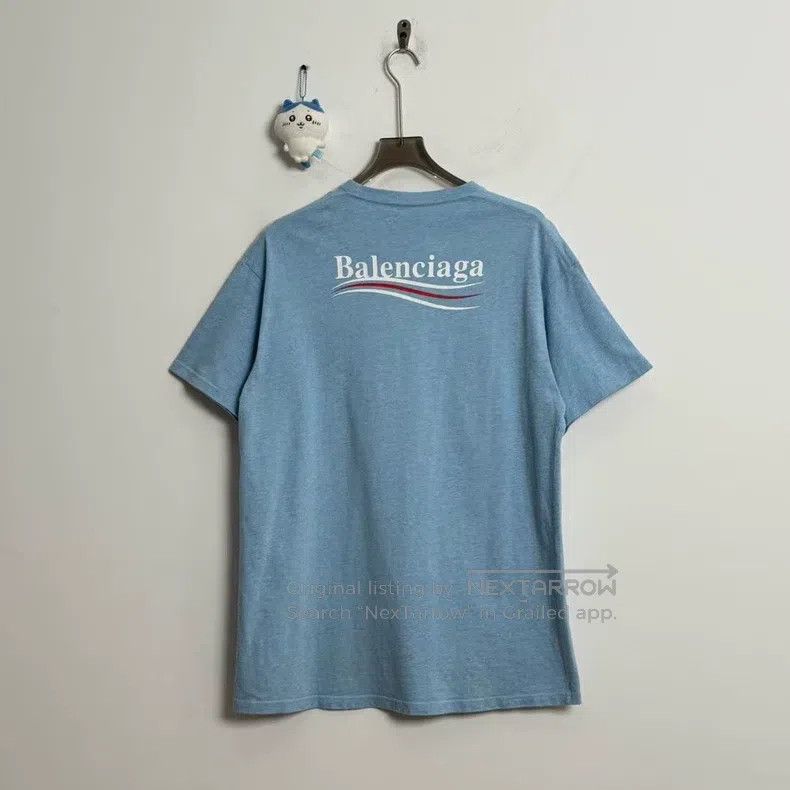 Balenciaga Balenciaga Haze Blue Coke Short Sleeve Size US S / EU 44-46 / 1 - 3 Thumbnail