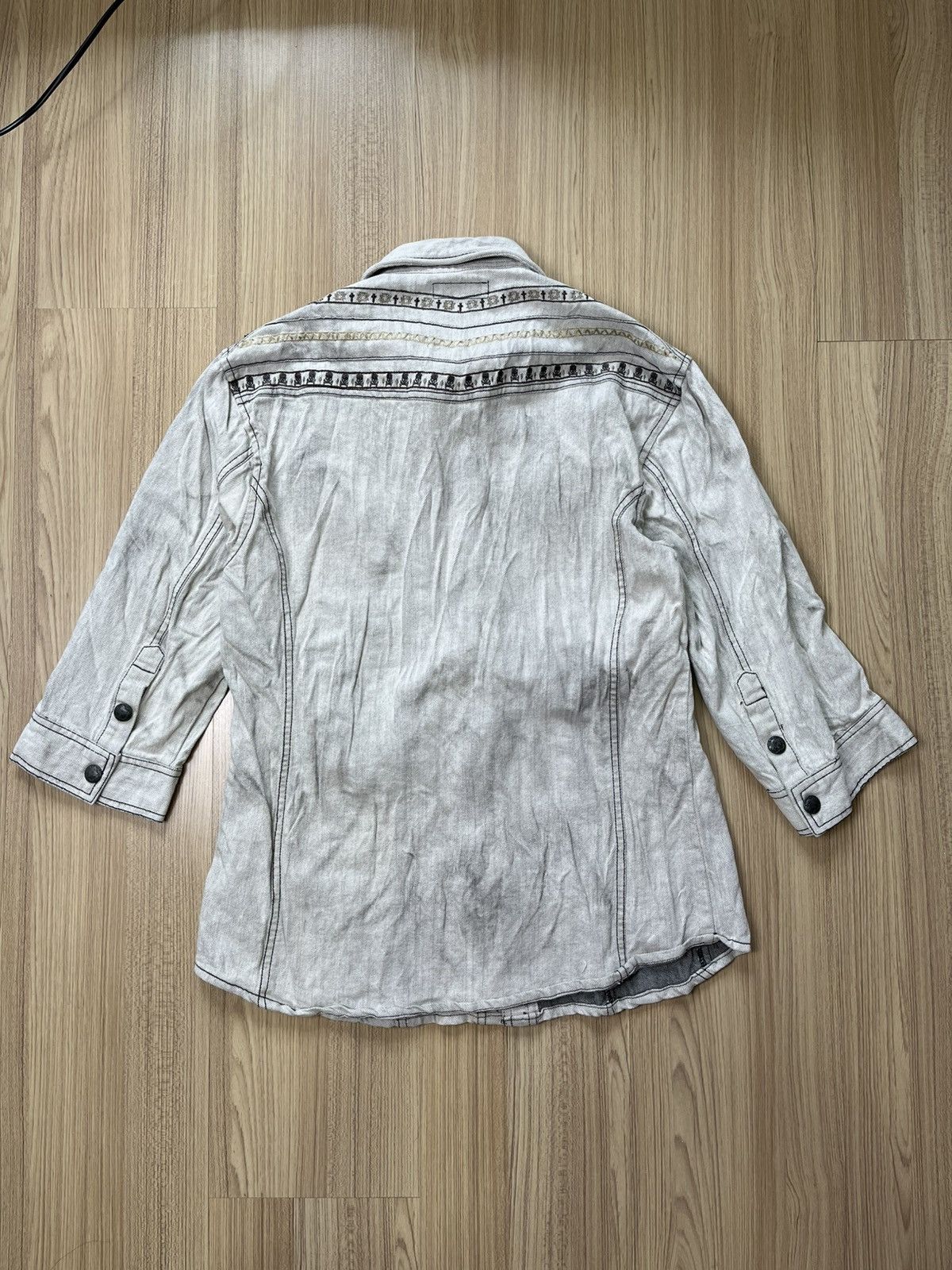 Japanese Brand In The Attic Embroidered Denim Jacket Size US XS / EU 42 / 0 - 8 Thumbnail