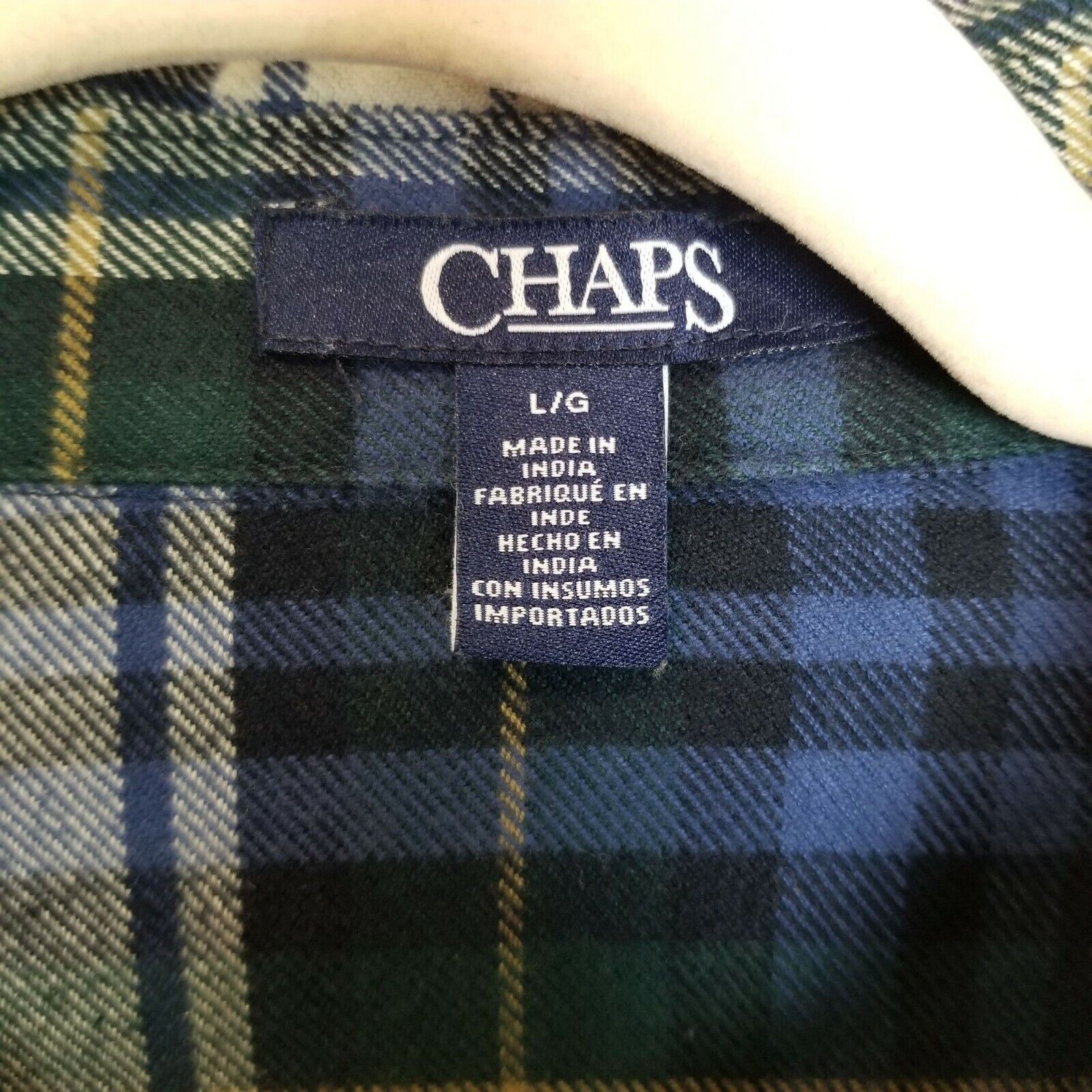 Chaps Ralph Lauren Chaps Ralph Lauren Men Full Zip Flannel Shirt Plaid L Preppy Size US L / EU 52-54 / 3 - 6 Thumbnail