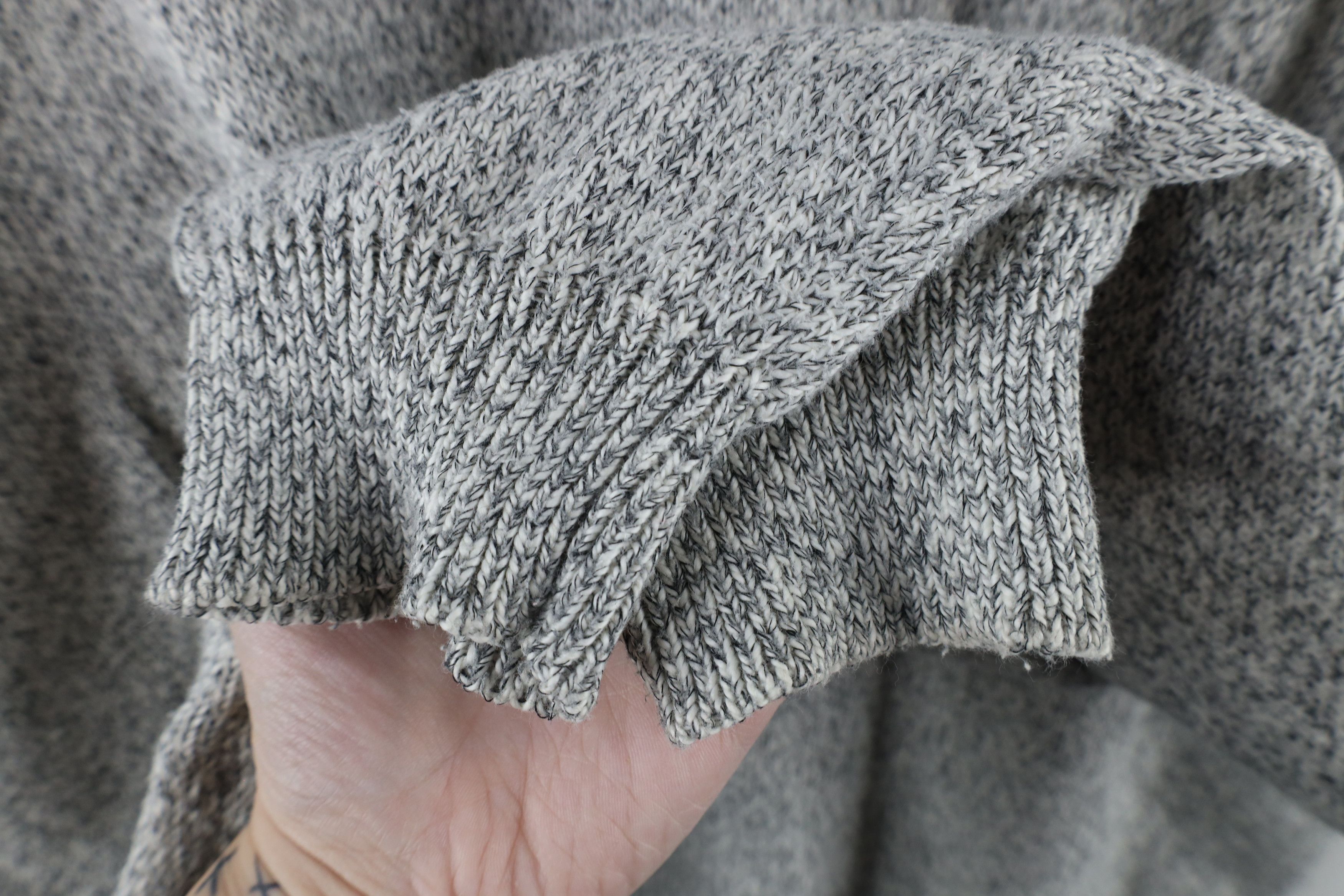 Vintage Vintage 90s Streetwear Knit Crewneck Sweater Heather Gray Size US XXL / EU 58 / 5 - 5 Thumbnail