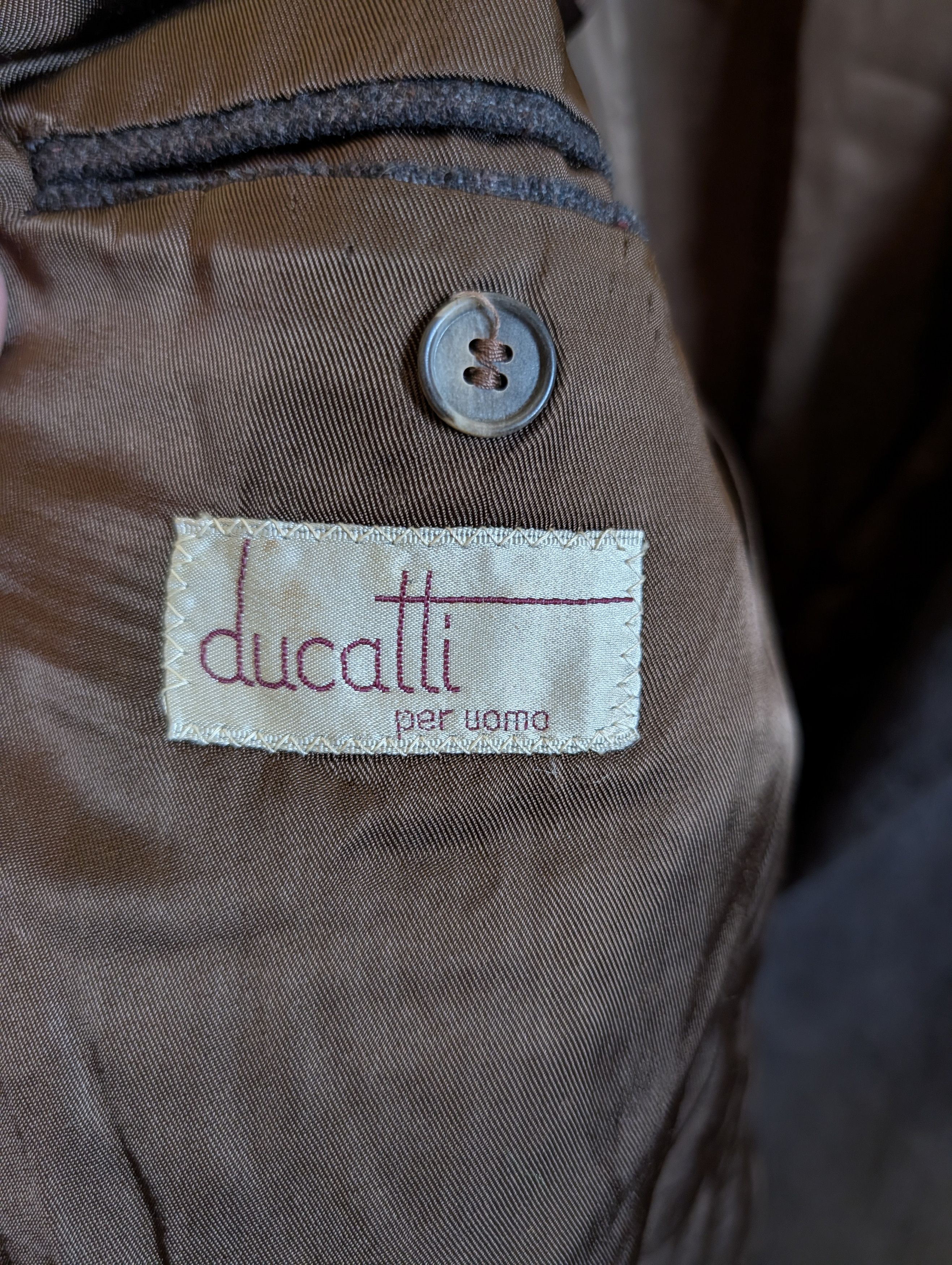 Ducati Hand tailored vintage double breasted speckled weave jacket Size 40R - 11 Thumbnail