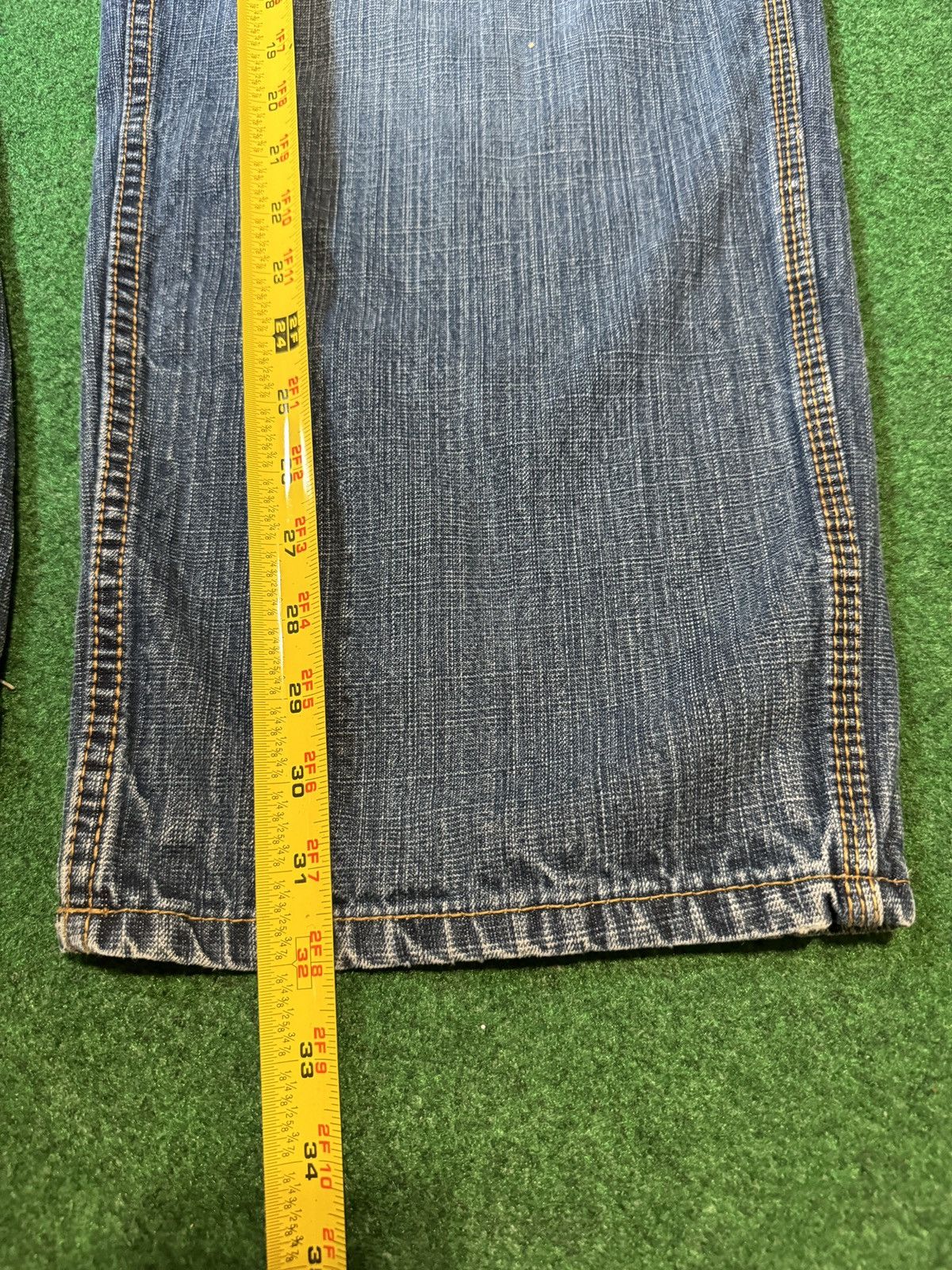 Southpole × U.S. Polo Assn. × Vintage Vtg Y2K Carpenter Baggy Wide Leg Polo 38x32 Wide Leg Jeans Size US 38 / EU 54 - 6 Thumbnail