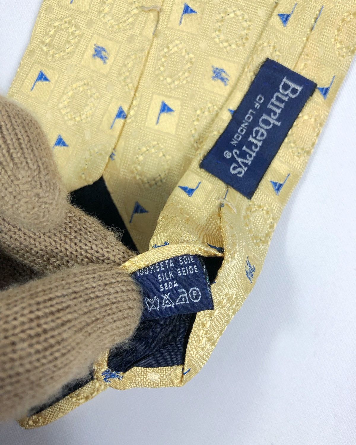 Burberry Prorsum Rare Vintage Burberrys Silk Tie Made in Italy Size ONE SIZE - 7 Thumbnail