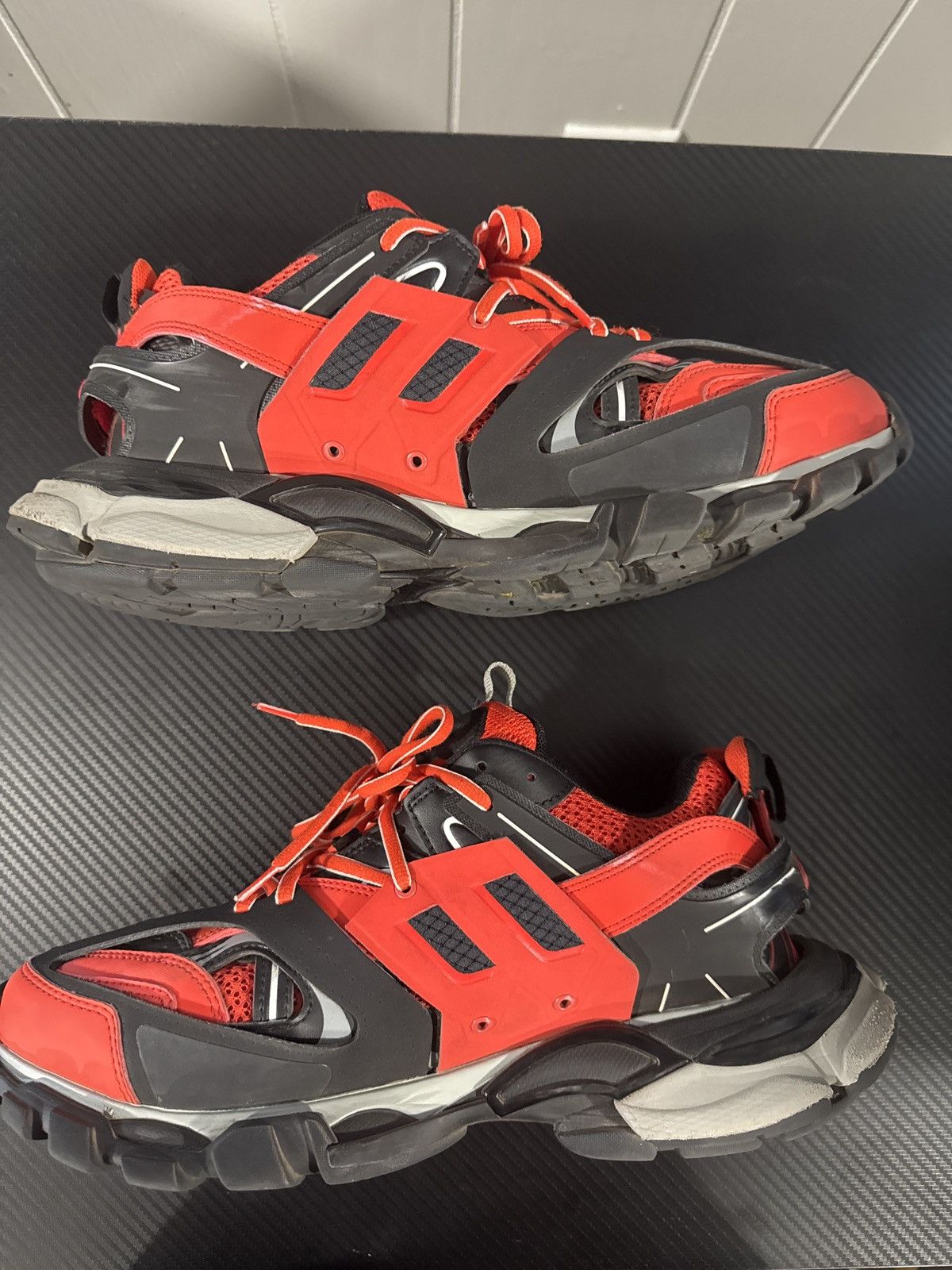 Balenciaga Balenciaga Tracks red black Size US 9 / EU 42 - 2 Thumbnail