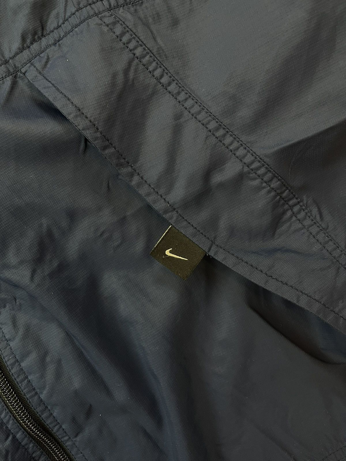 Nike × Vintage 90s Nike Double Swoosh Vintage Y2K Oversized Hooded Jacket Size US XL / EU 56 / 4 - 4 Thumbnail
