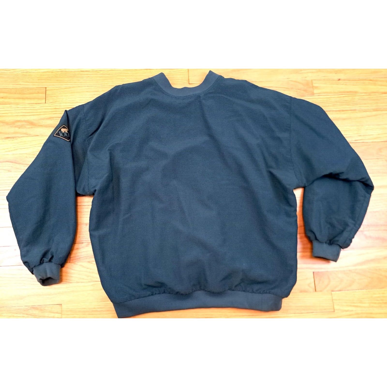 Vintage Jack Nicklaus Tour Green Striped Supplex Nylon Golf Pullover USA Jacket, Mens, L, Green, Pullover, All Seasons Size US L / EU 52-54 / 3 - 4 Thumbnail