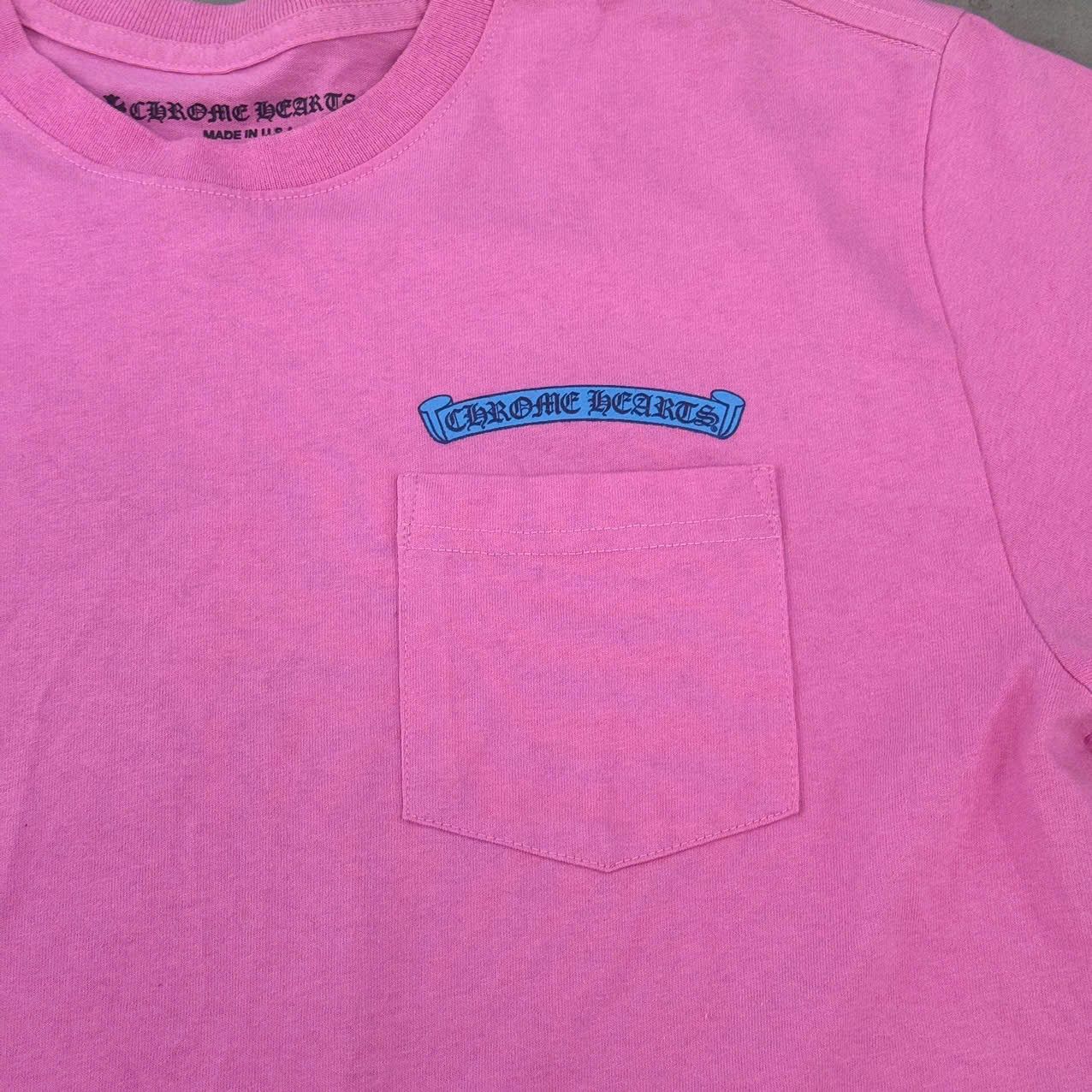 Chrome Hearts CHROME HEARTS Scroll Logo T-Shirt PINK Size US M / EU 48-50 / 2 - 3 Thumbnail
