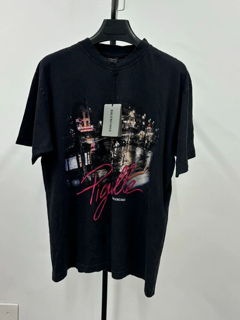 Balenciaga Balenciaga Pigalle Street Night View Old Short Sleeve Size US S / EU 44-46 / 1 - 1 Thumbnail