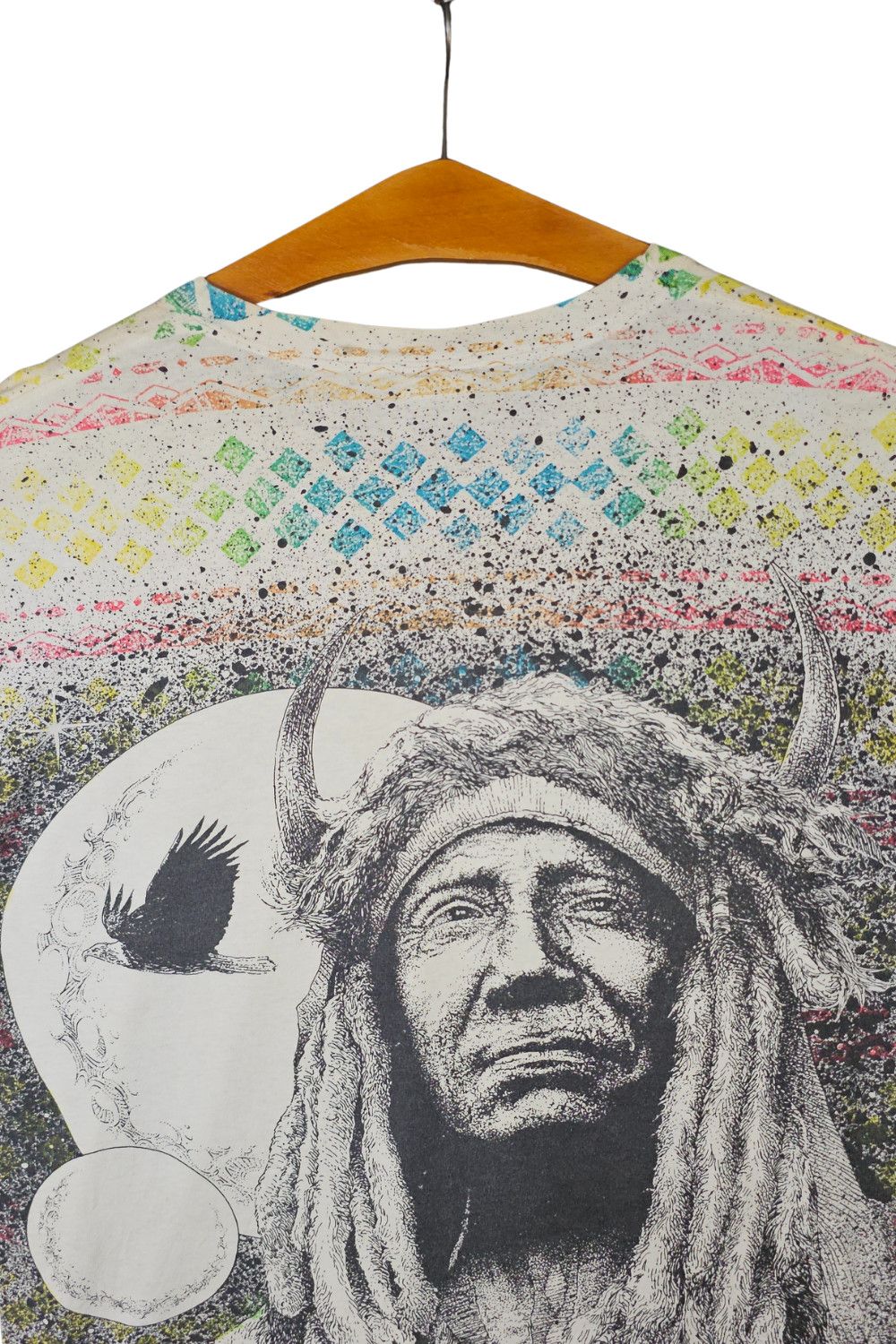 Tultex 1991 R. Peck All-Over Native Portrait Tee - Single Stitch Size US XL / EU 56 / 4 - 14 Thumbnail
