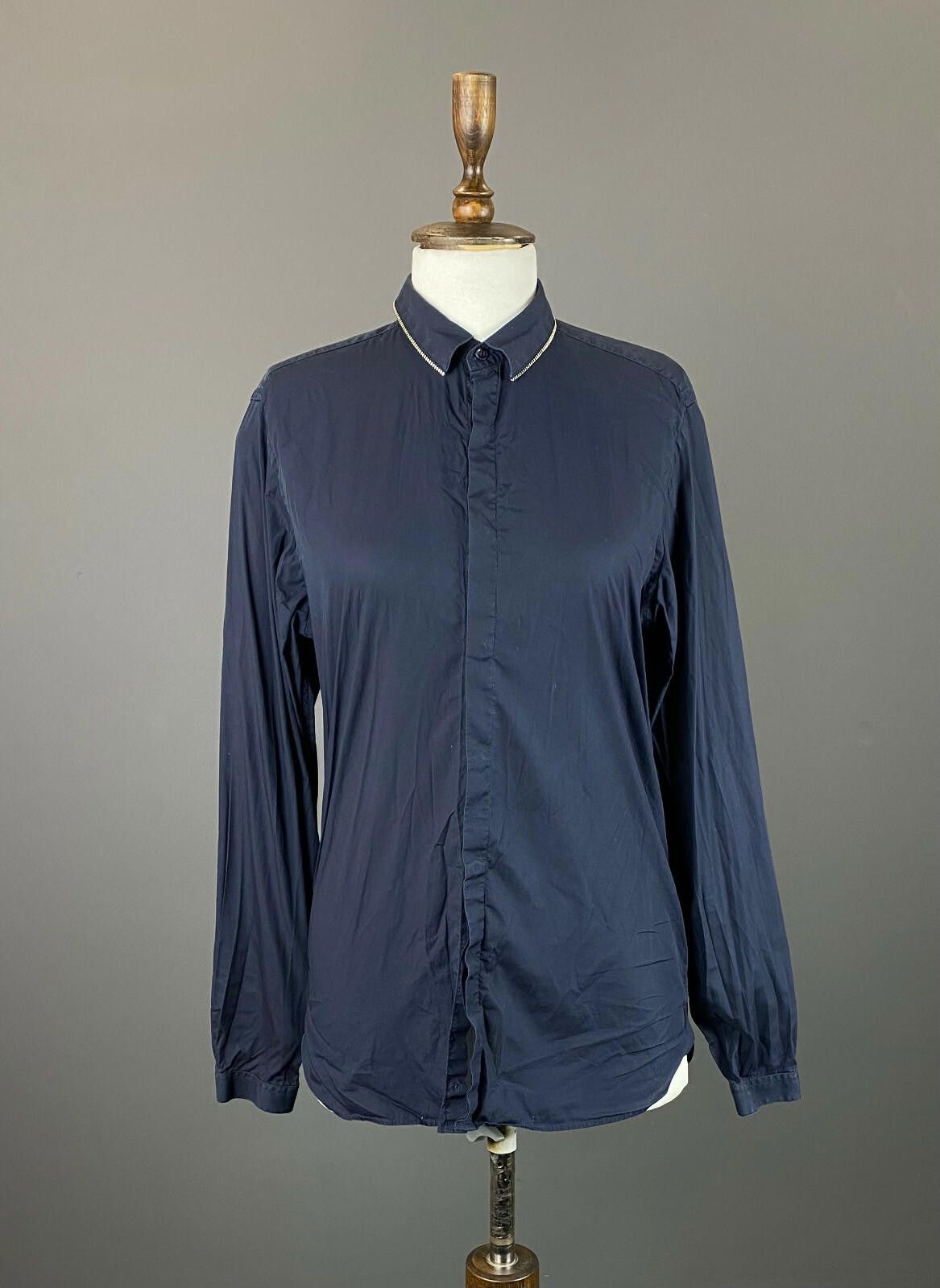 The Kooples The Kooples Blue Cotton Fitted Button Shirt Size M Size M / US 6-8 / IT 42-44 - 1 Thumbnail