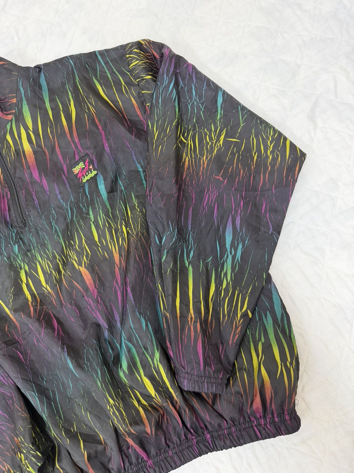 Vintage Vintage 90s Surf Style Iridescent Vaporwave Windbreaker Size US L / EU 52-54 / 3 - 4 Thumbnail