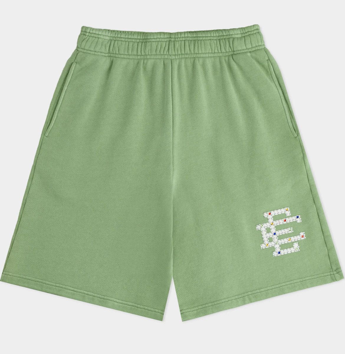 Eric Emanuel Eric Emanuel green rhinestone sweat shorts medium Size US 30 / EU 46 - 1 Thumbnail
