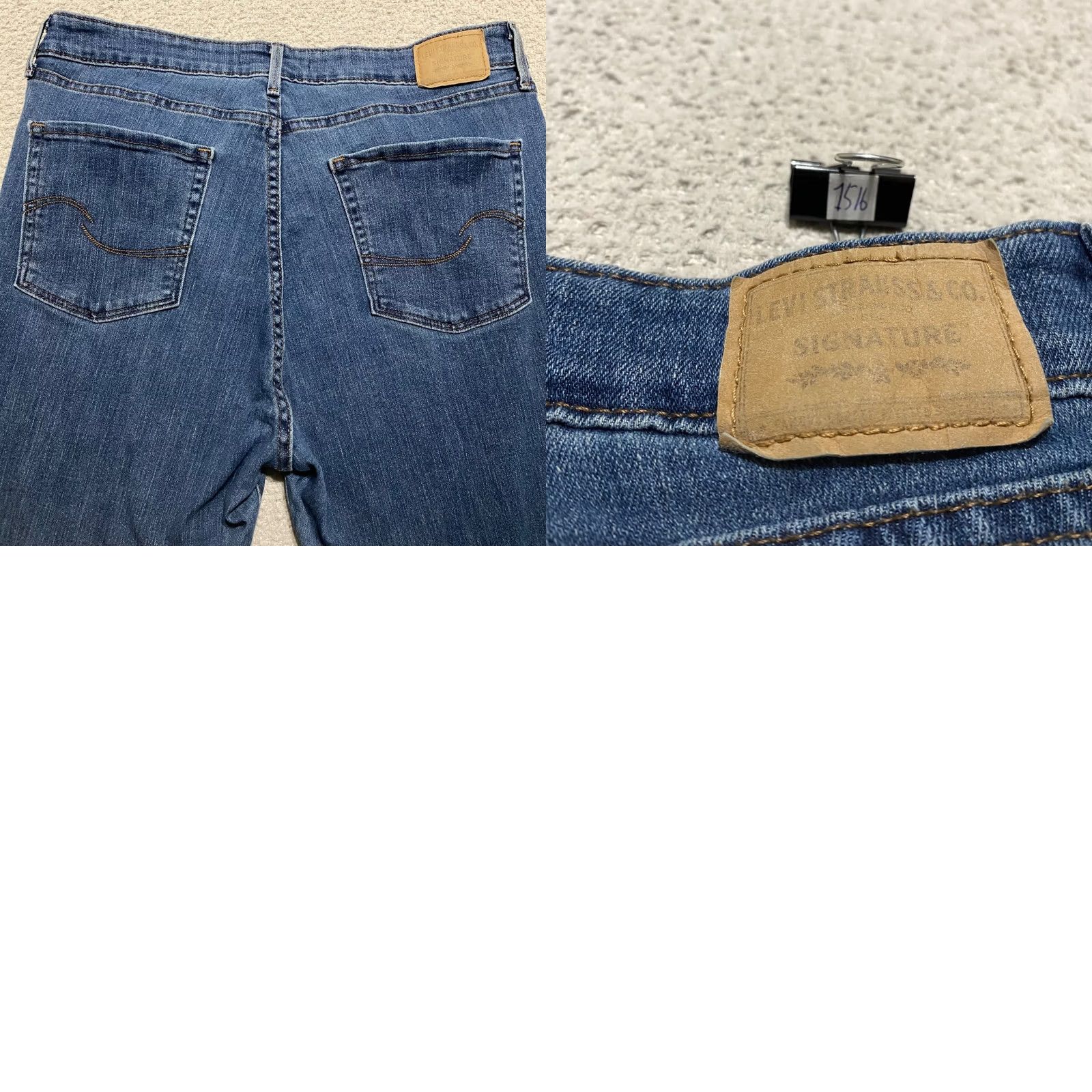 Levi's Levi's Jeans Signature Womens Jeans 16 Blue Denim Medium Wash High Rise Skinny Leg Stretch 5-Pocket Womens Size 38" / US 16 / IT 52 - 9 Thumbnail