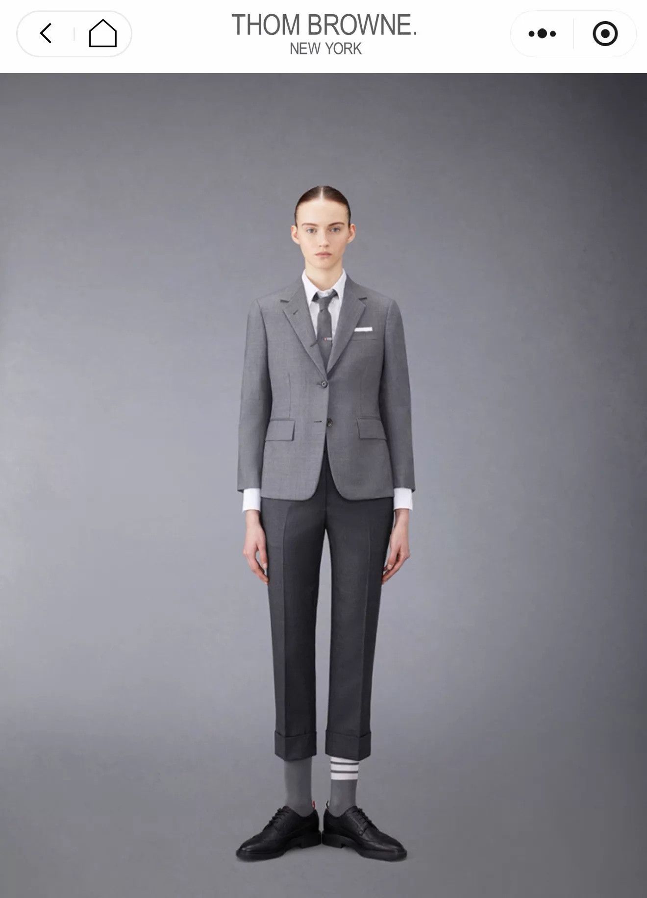 Thom Browne Thom Browne Women's Classic Charcoal Gray Wool Trousers Size 27" / US 4 / IT 40 - 8 Thumbnail