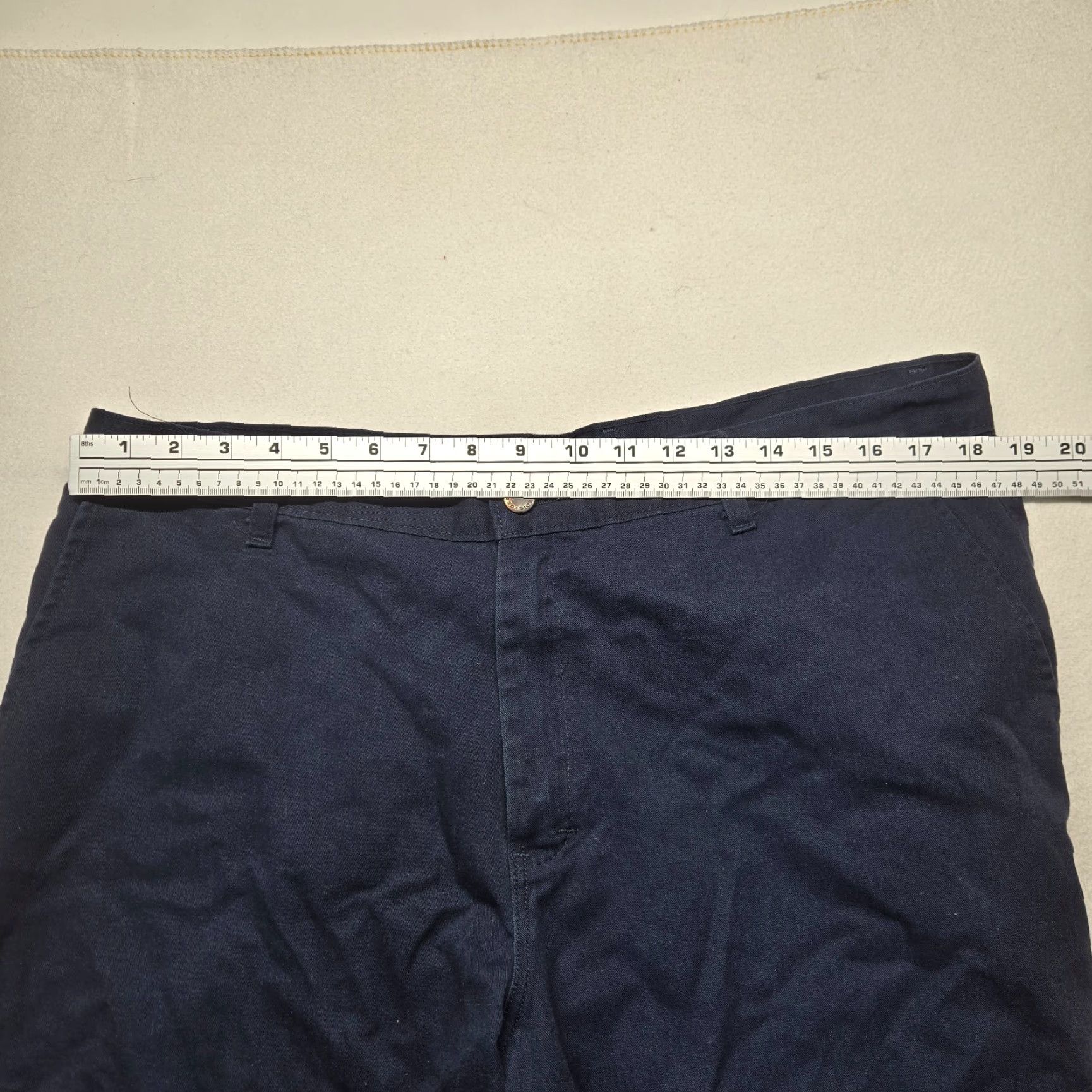 CLOSED VINTAGE Tommy Hilfiger Dress Pants Wool Regular Fit Adult Men Size 36 Blue Straight Zipper Button Size US 36 / EU 52 - 4 Thumbnail