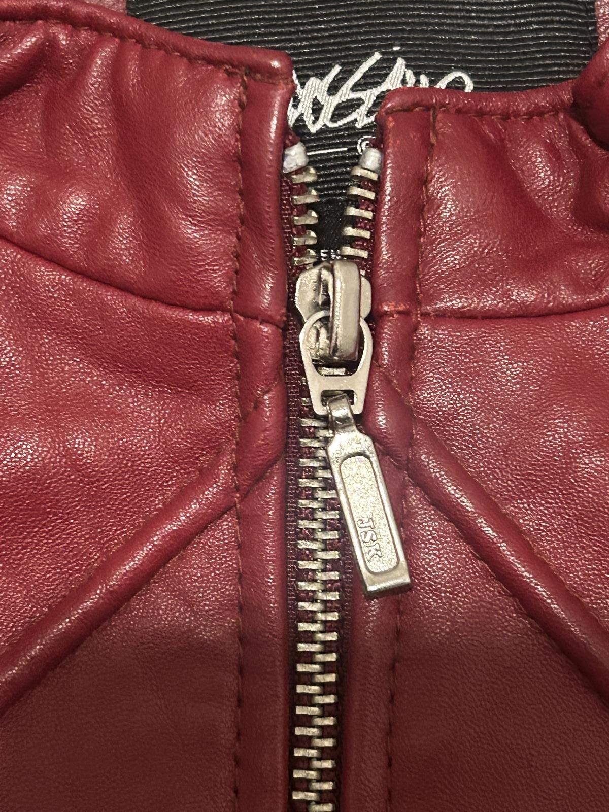 Mossimo Wine Red Mossimo Leather Jacket | Medium | Perfect Condition Size M / US 6-8 / IT 42-44 - 6 Thumbnail