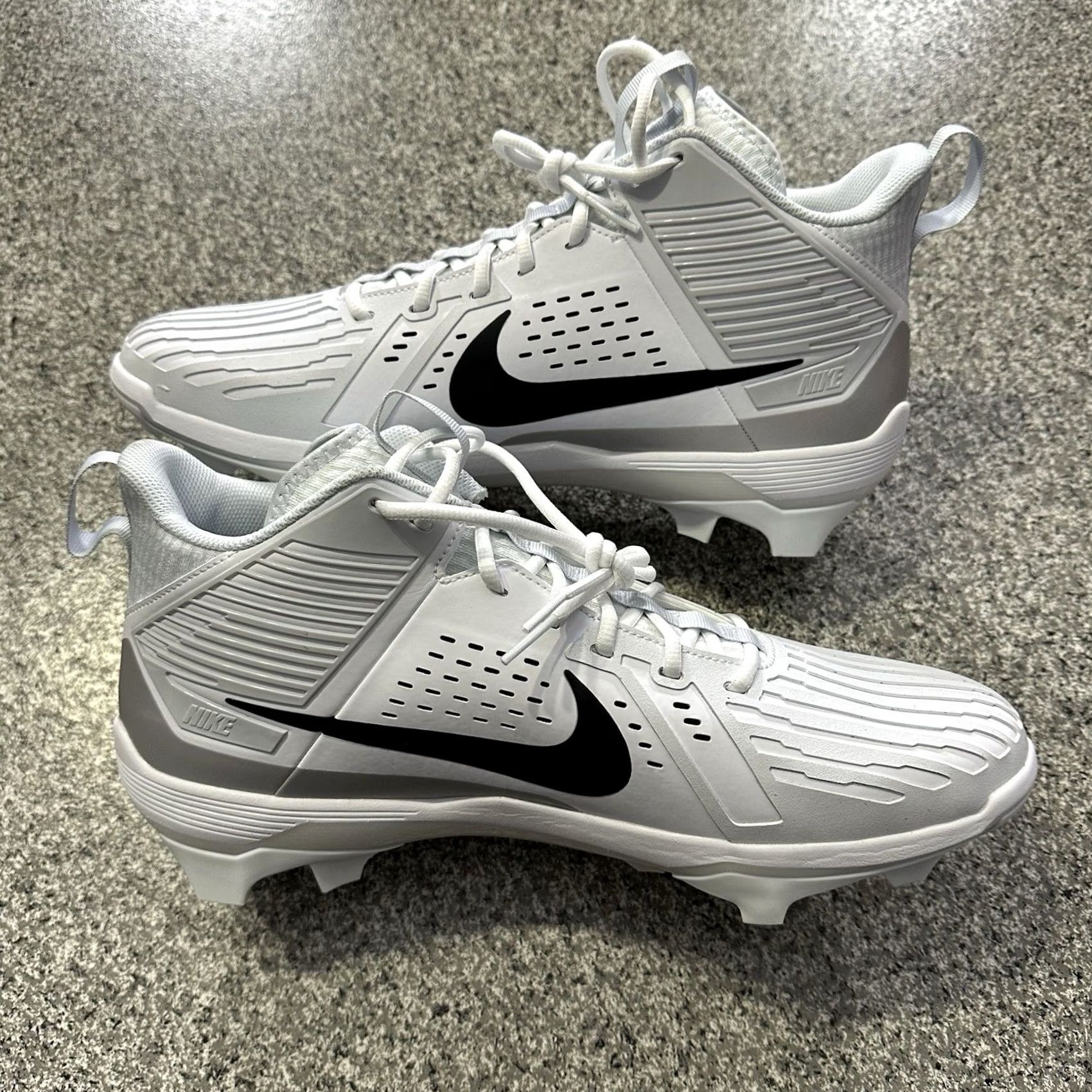 Nike Nike Force Savage Pro 3 Football Cleats Mens Size 16 White Grey DA5453-108 Size US 15 / EU 48 - 3 Thumbnail
