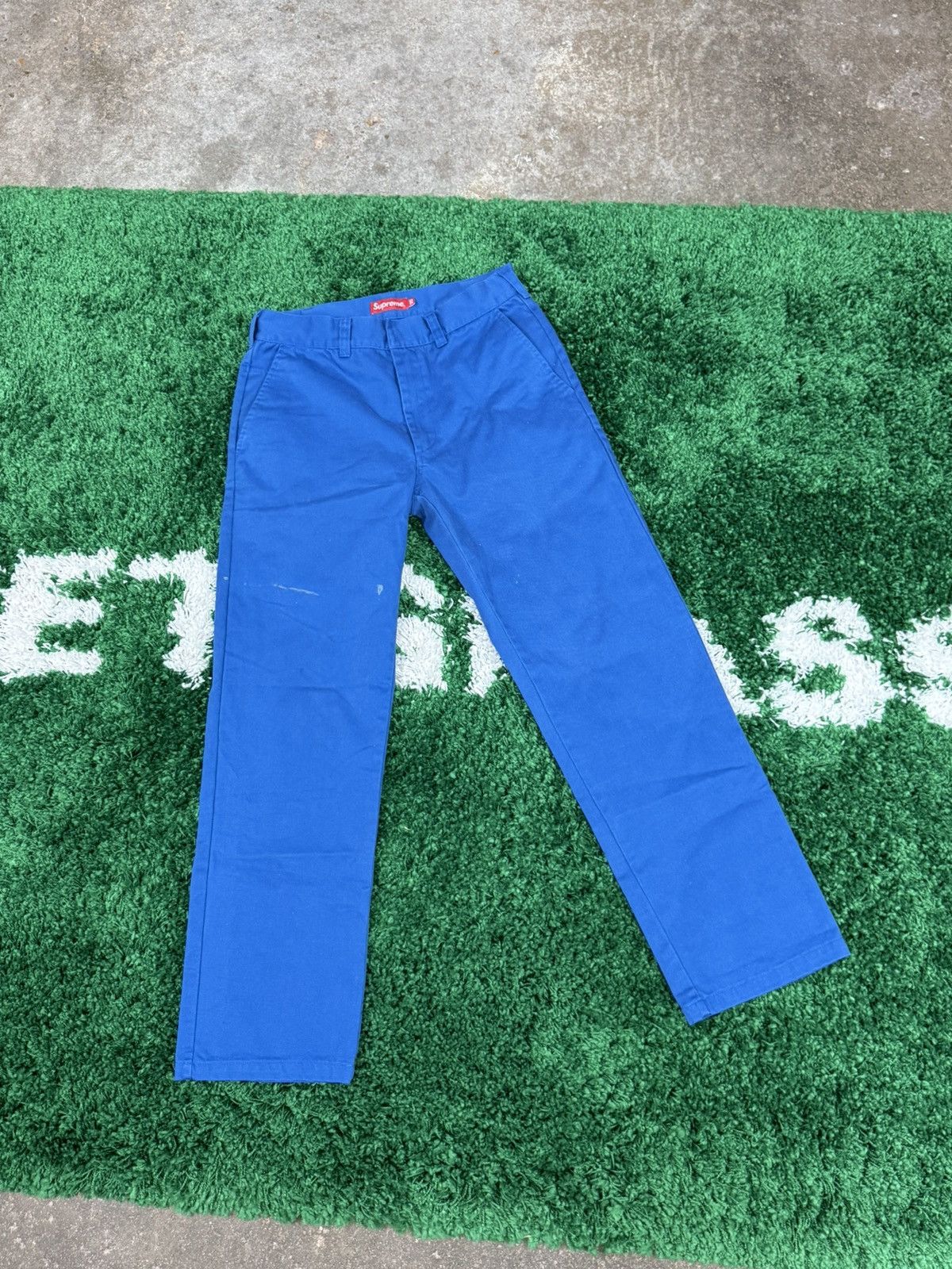 Supreme Supreme Royal Blue Work Chino Pants Sz. 30 SS19 874 | Grailed