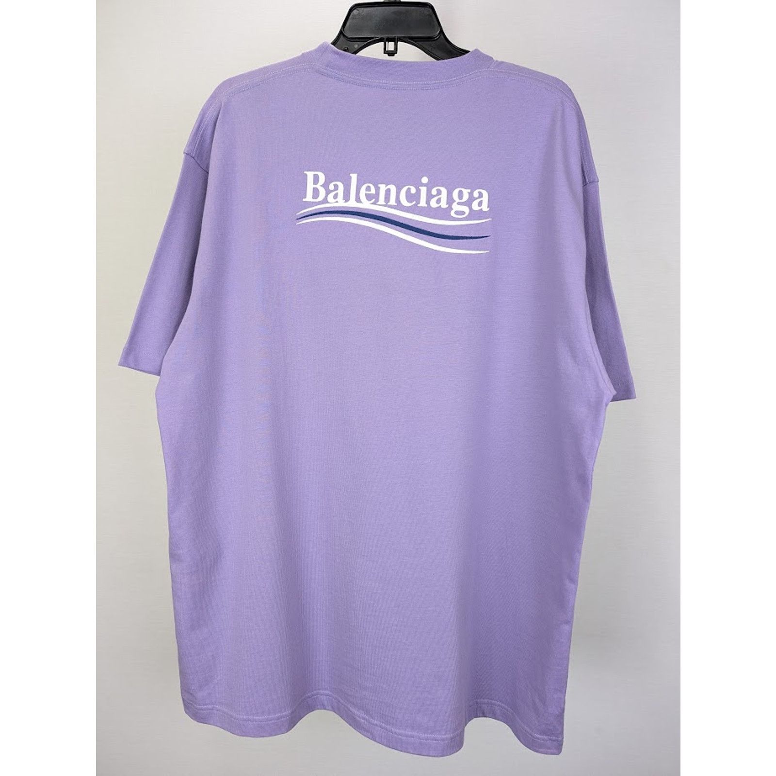 Balenciaga o1rshd1 Political Logo Large Fit T-Shirt Size US L / EU 52-54 / 3 - 8 Thumbnail