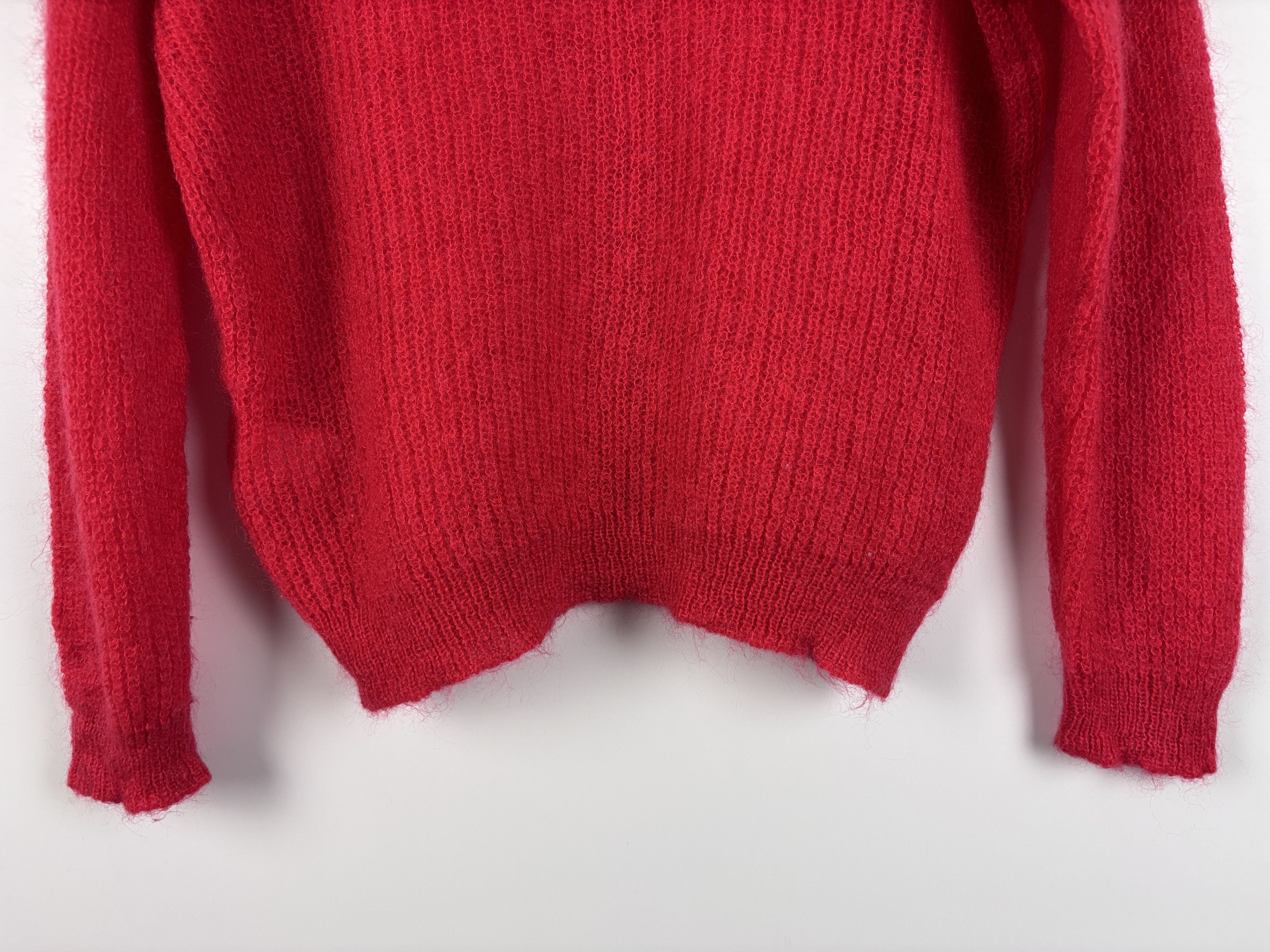 Essentiel Antwerp Essential Antwerp Mohair Wool Polyamide Sweater Red Size XS Size XS / US 0-2 / IT 36-38 - 7 Thumbnail
