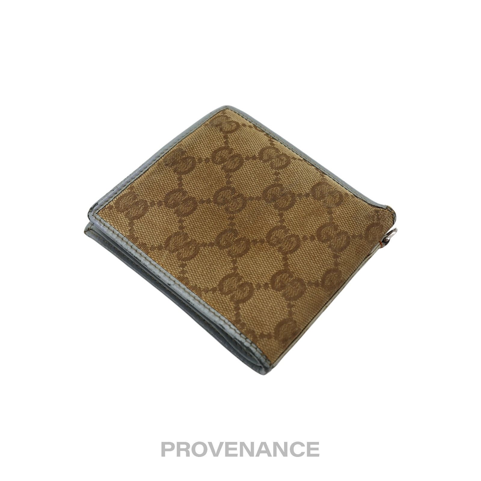 Gucci 🔴 Gucci Bifold Wallet - GG Canvas Blue Size ONE SIZE - 3 Thumbnail