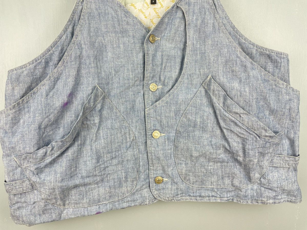 Japanese Brand Fieldcore Banana Denim vest multi pocket Size XL / US 12-14 / IT 48-50 - 4 Thumbnail
