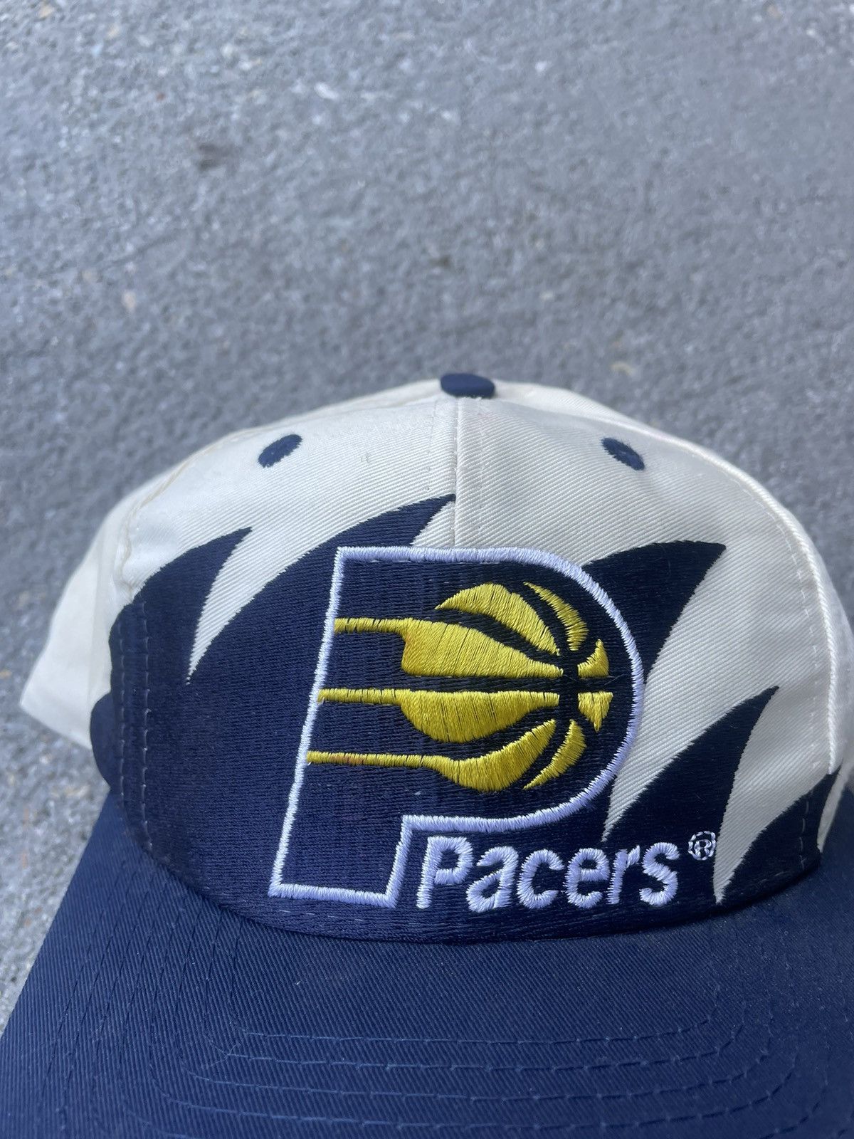 Logo Athletic × NBA × Vintage 1990's Logo Athletic Indian Pacers Sharktooth hat Size ONE SIZE - 5 Thumbnail