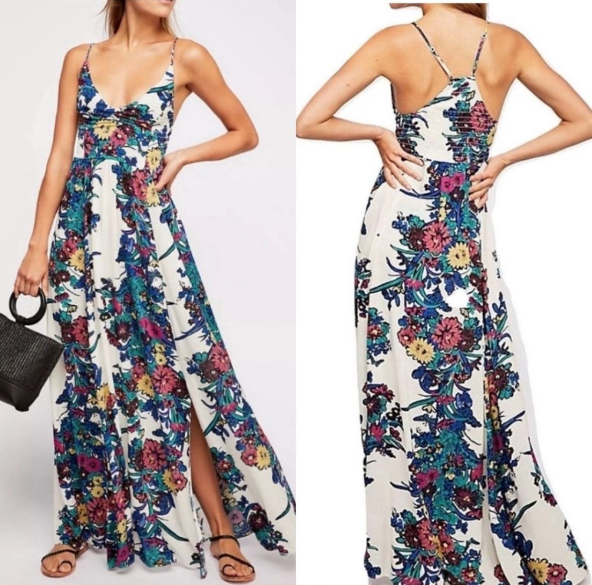 Free People Free People Through the Vine Floral Maxi Dress Size XS Size XS / US 0-2 / IT 36-38 - 1 Thumbnail