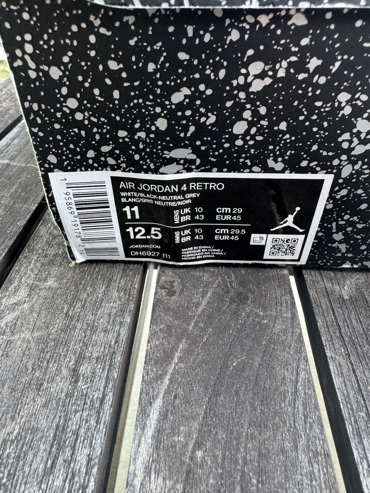 Nike Air Jordan 4 Retro Sneakers Size US 11 / EU 44 - 2 Thumbnail